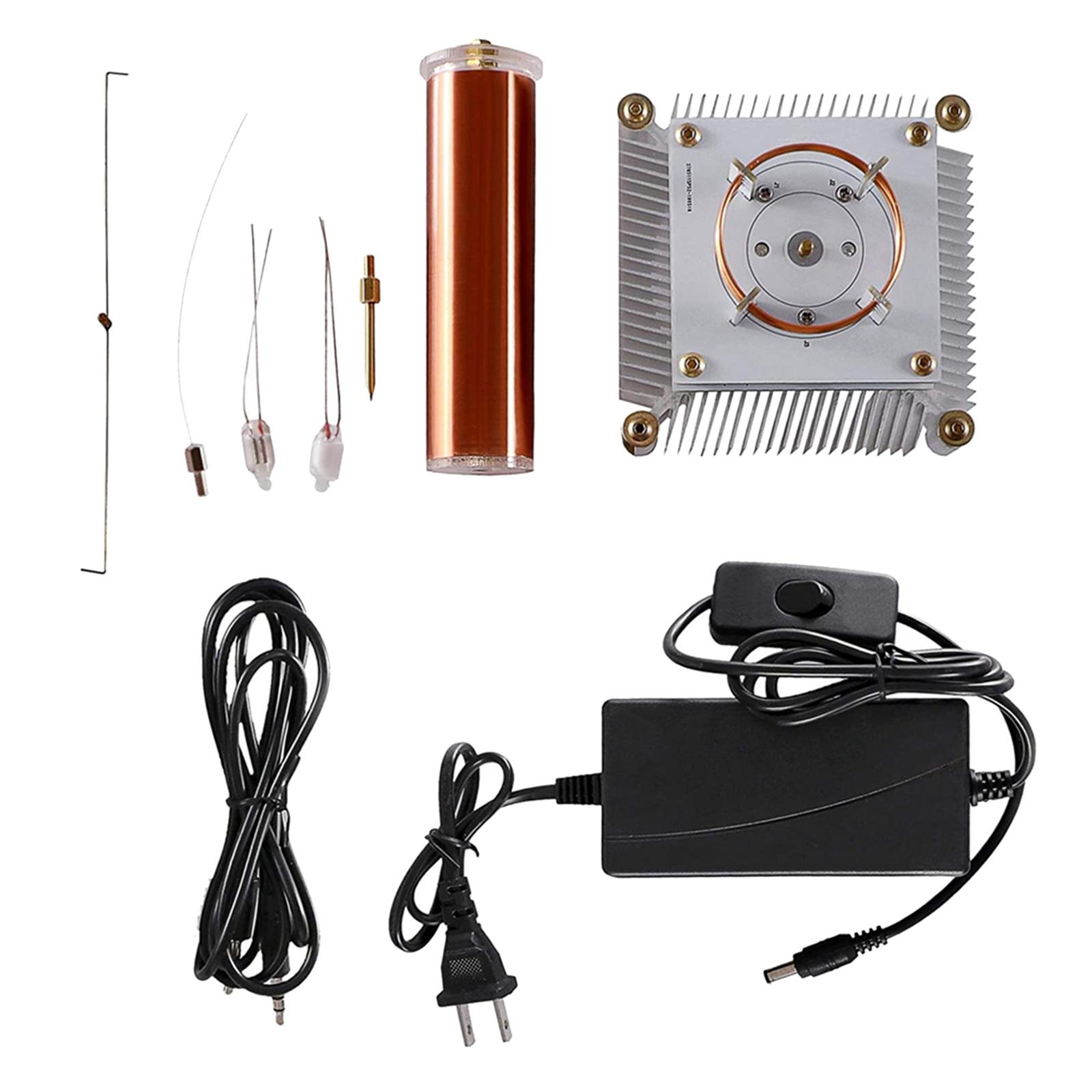 Music Tesla Coil DIY Kit Plasma Speaker for Teaching Demonstration + Power