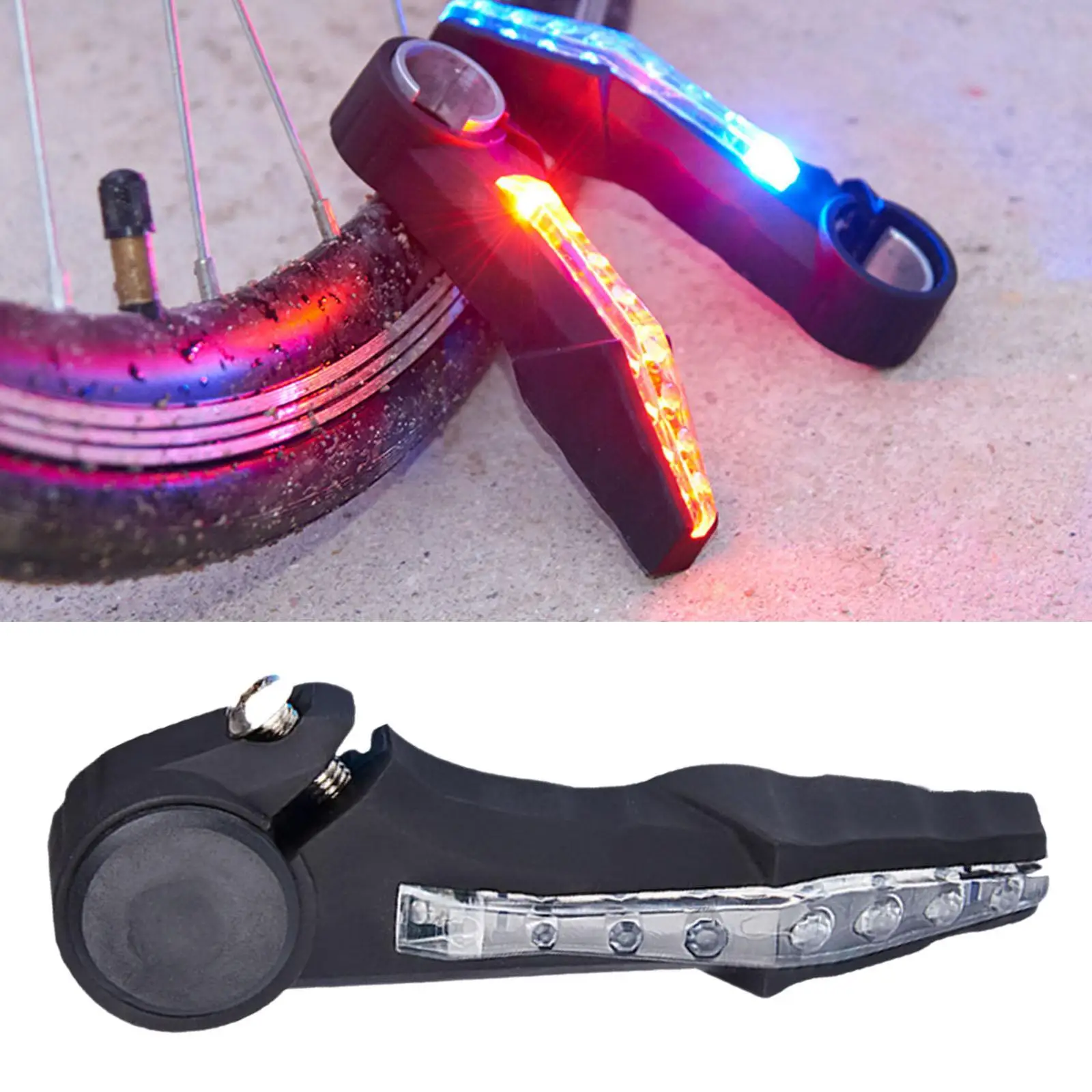Mountain Bike Handlebar LED Turn Signal Lights  Handle Bar  Safety Warning Lamp  Cycling Handlebar Light
