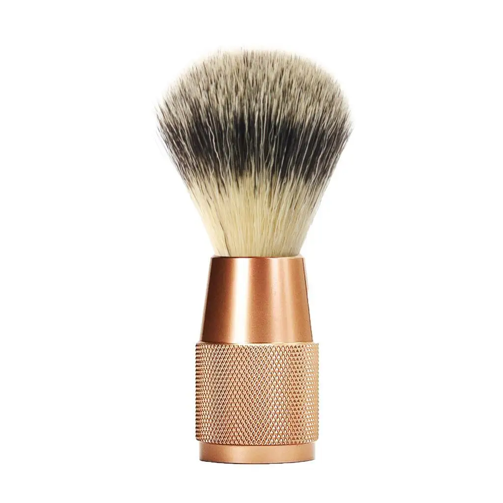 Man Shaving Brush Professional Durable Father Day Gifts Soft Nylon Bristles Shaving Accessory Metal Handle Face Hair Cleaning
