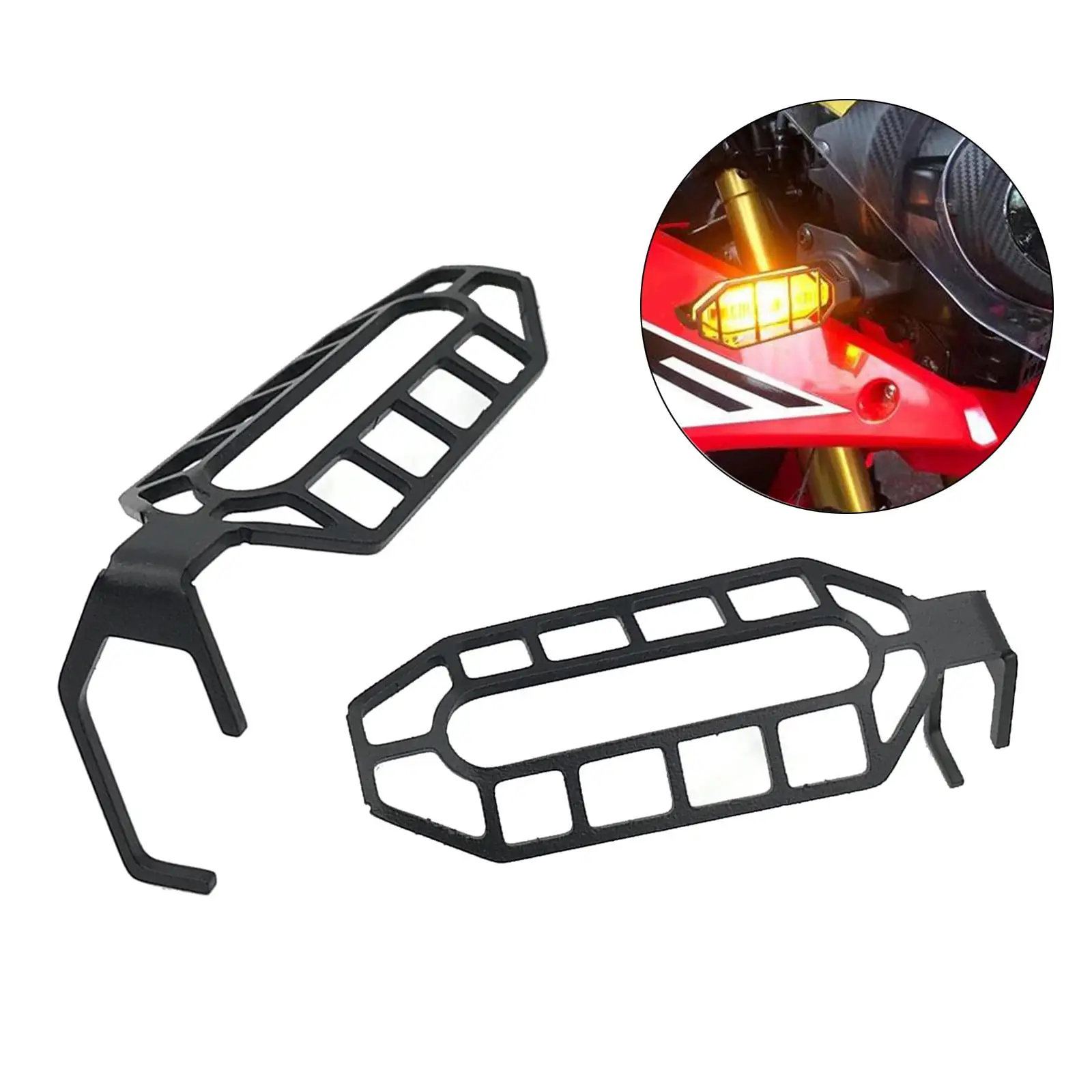 2x Stainless Steel Motorcycle Turn Signal Light Shield Guard Cover For Honda CB500X CB 500X 2019 2020