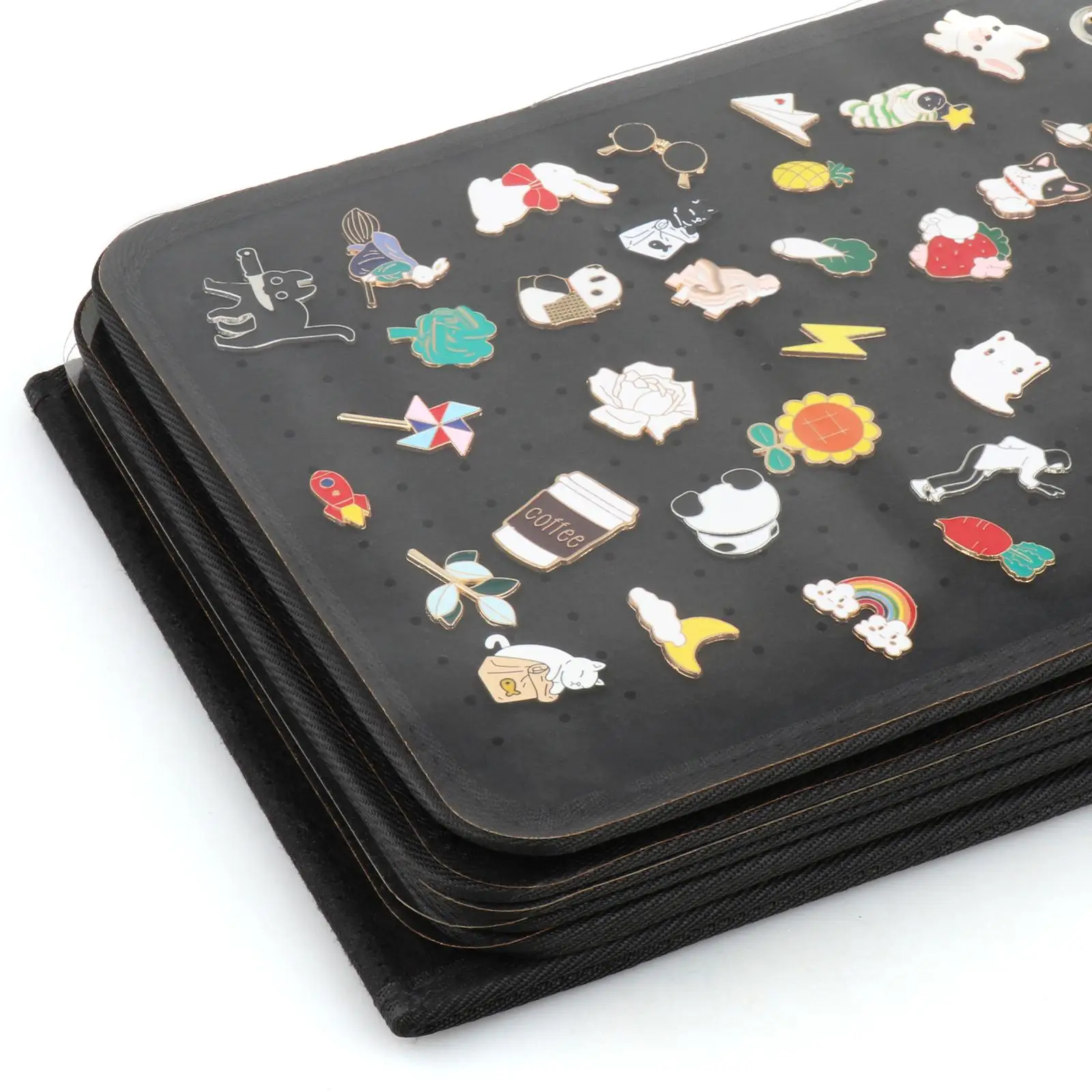 Pin Display Binder Stand Brooch Collection Board Felt Display Stand for Shops Ladies Birthday Gift Countertop Desktop