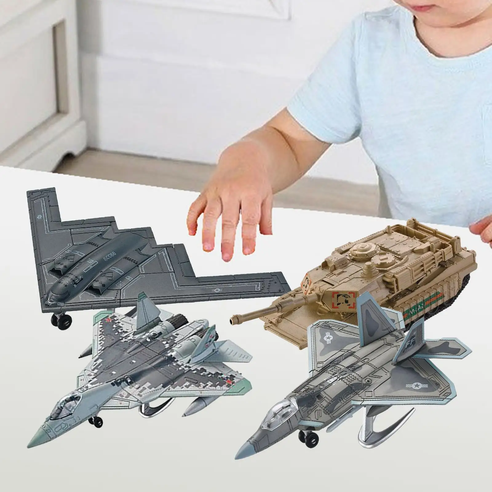 1/72 Fighter Attack Model DIY Assemble Party Favors Collection 3D Puzzle Brain Teaser for Children Boy Girls Kids Birthday Gift
