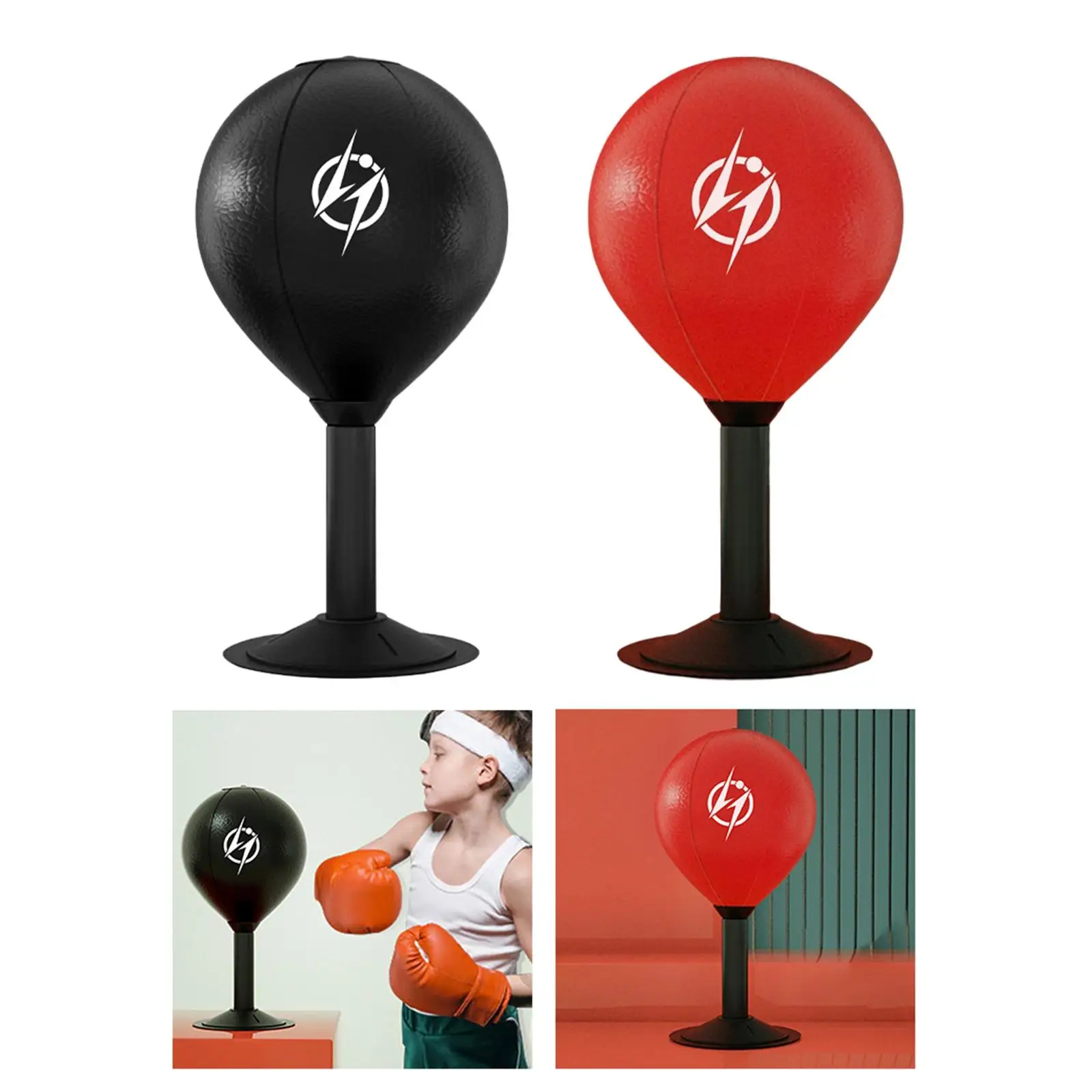 Desktop Punching Bag  Strain and Tension Toys Fitness Equipment Suction