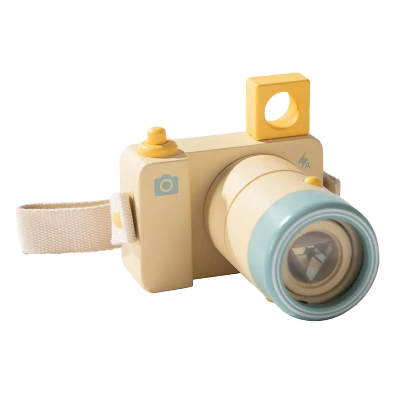 Wooden Simulation Camera Toy Creative Personalised Wooden Photographed Props Unique Lens Toy Decoration Monstessori Camera Game