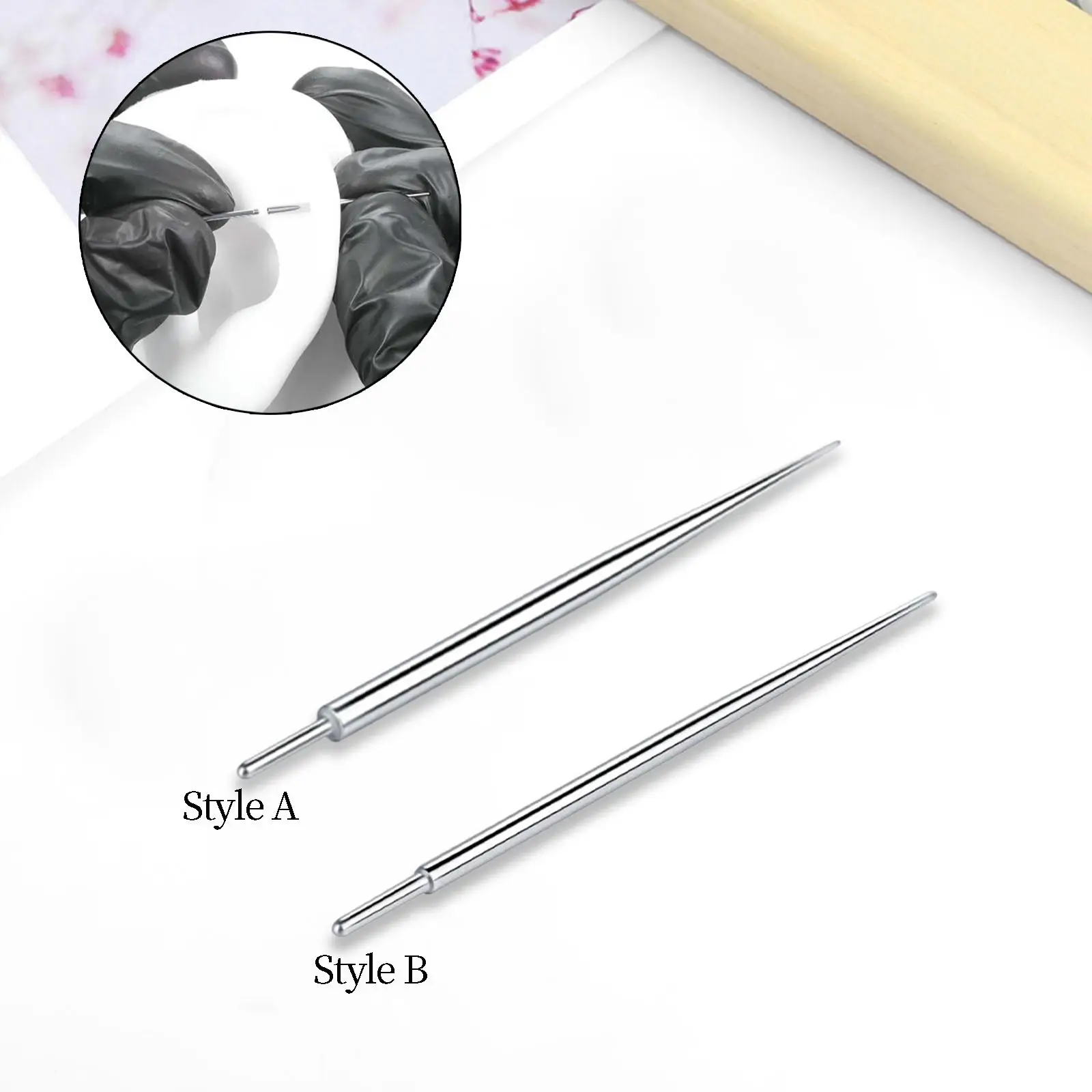 Threaded Taper Stainless Steel Durable Assistant Tool Taper Piercing Tool for Threadless Jewelry Navel Internal Thread Tragus