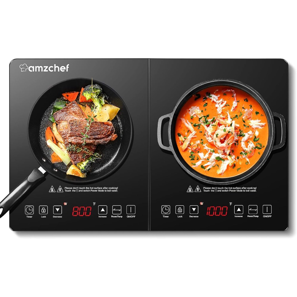 Title 1, Double Induction Cooktop Induction Cooker 2 Bur...