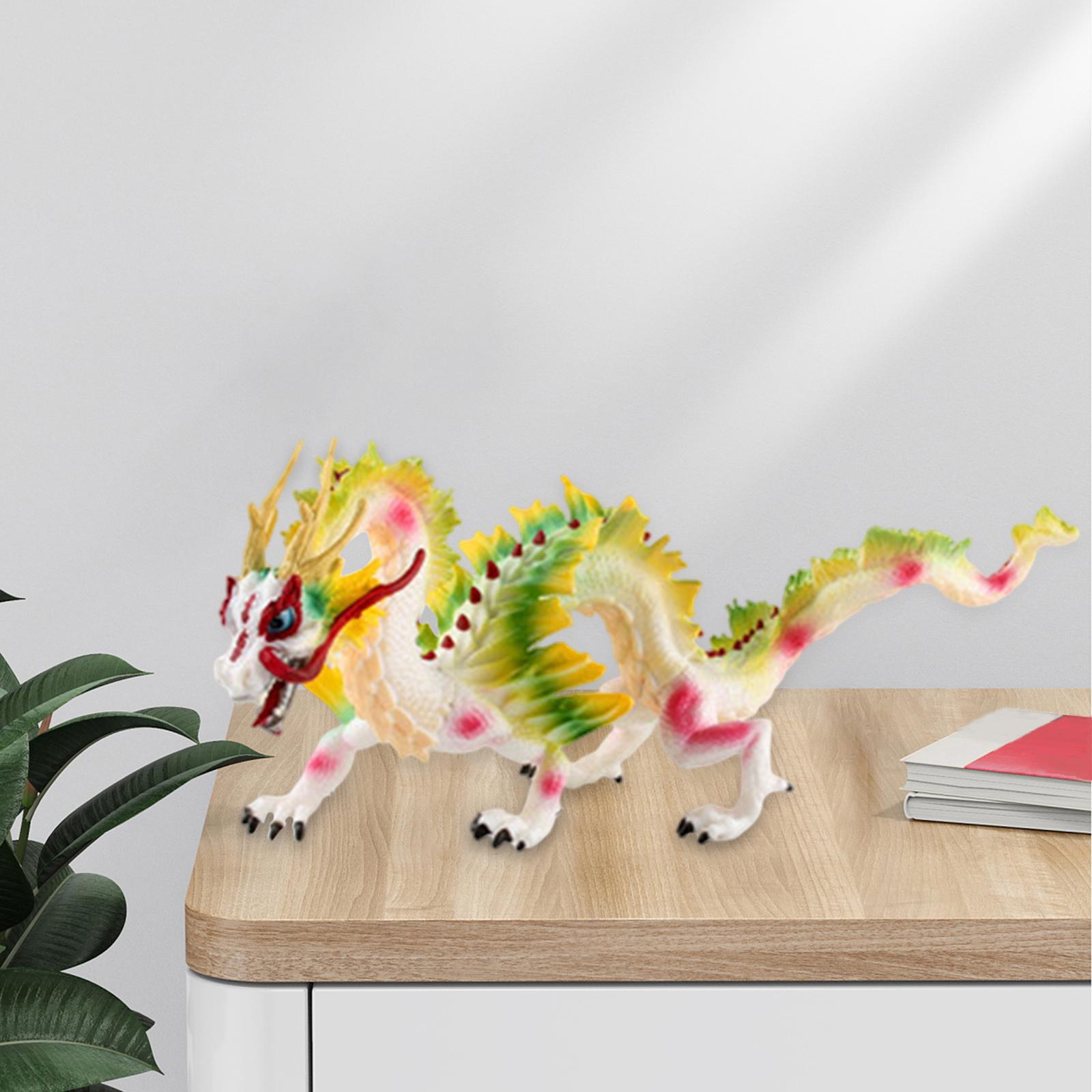 Plastic Chinese Dragon Toy Educational Prop Animal Model for Birthday Gift