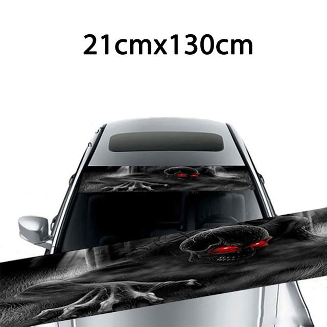 Autocollant Pare-Soleil Voiture 150x20 Cm - Protection UV, Vinyle, Personnalisable | Vitre, Enfants, Été