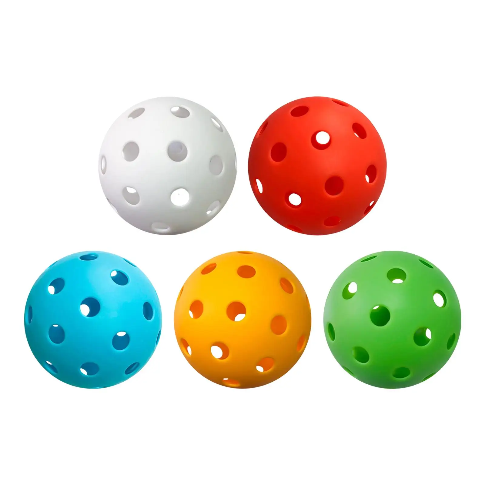 Durable Pickleball Balls 40 Hole Design Airflow Hollow Competition Ball Outdoor Pickle Ball Balls for Driving Range Home Use