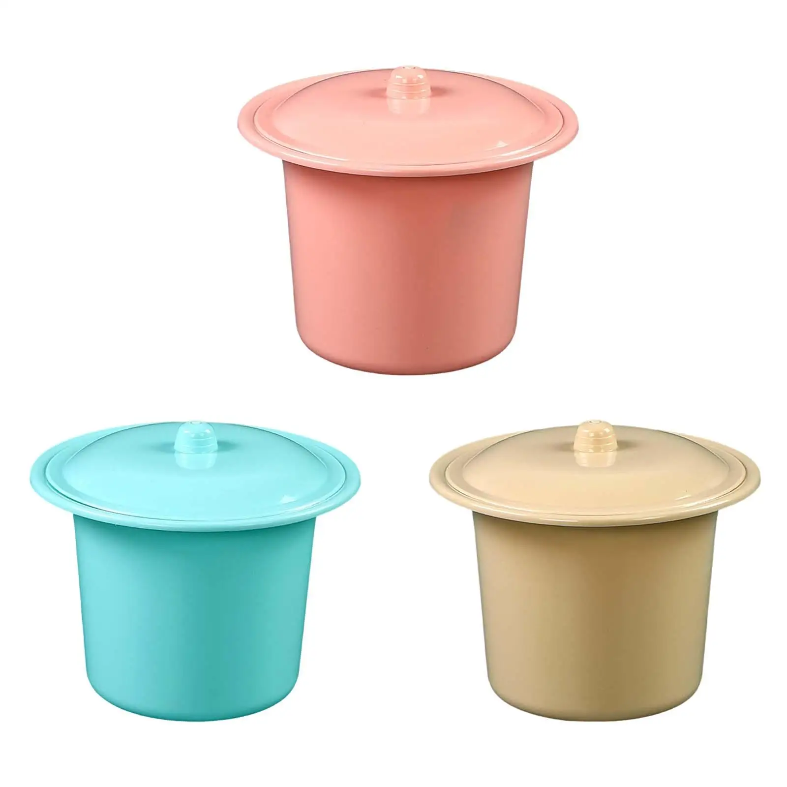 Portable Spittoon PP Plastic Lightweight Durable Urine Bucket Chamber Pot Mobile Toilet for Hotel Home Children Adults Women Men