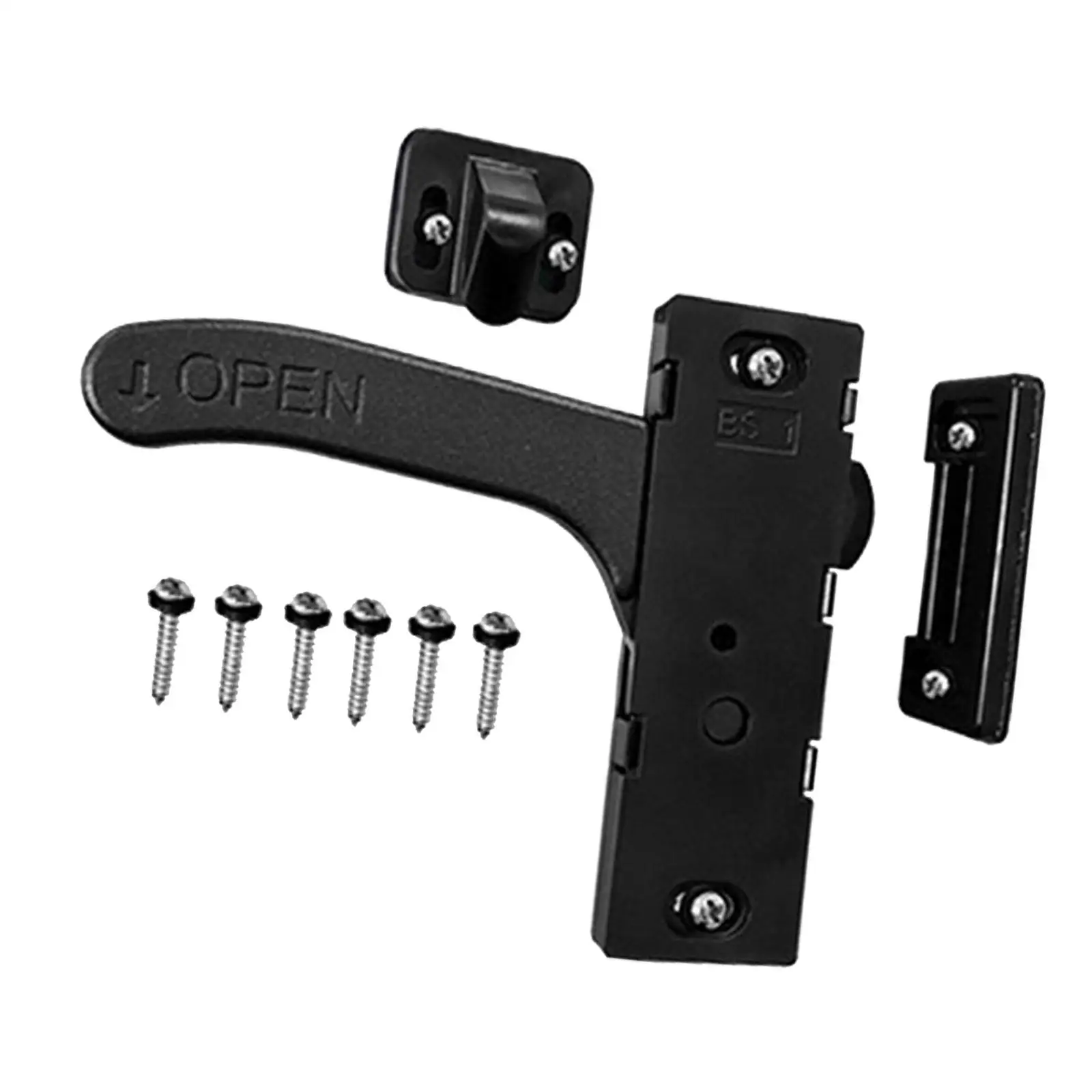 Metal RV Screen Door Latch, High Performance, Durable with Screws for Motorhome RV Motor Home Cargo Trailer Travel Trailer