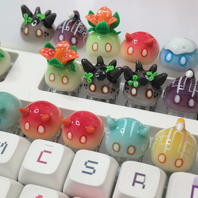 Genmin Impact Occslime keycap、手作りのartisanキーボードキャップ 