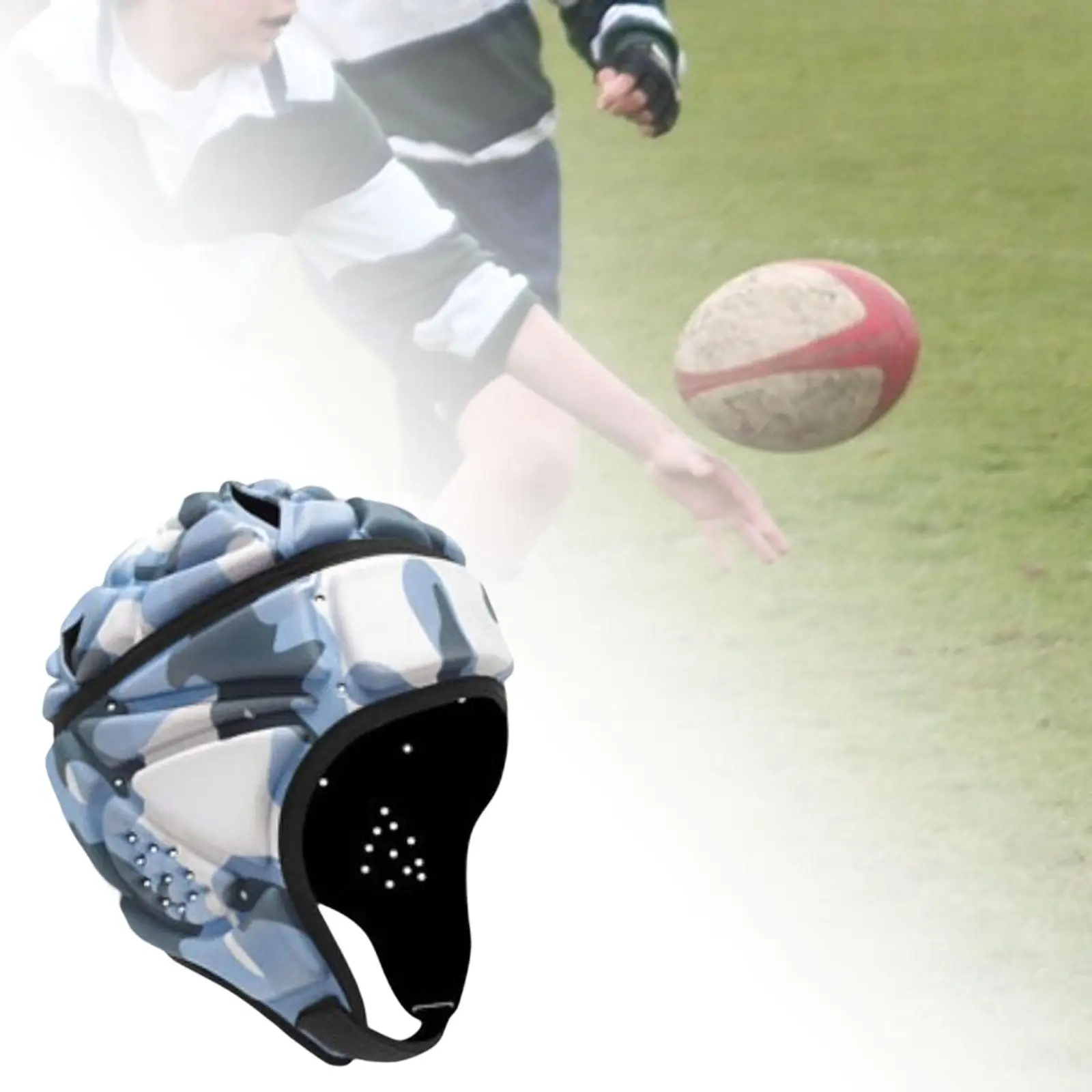 Football Hat Sponge Goalkeeper Rugby Headgear for Roller Skating Soccer Head Protector