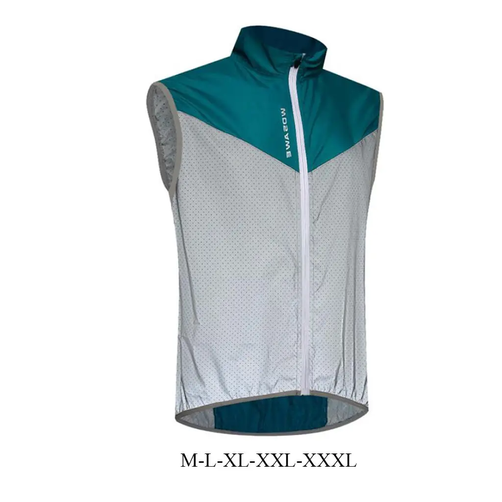 Running Cycling Reflective Vest Outdoor Sports Windproof Mesh Bicycle Gilet