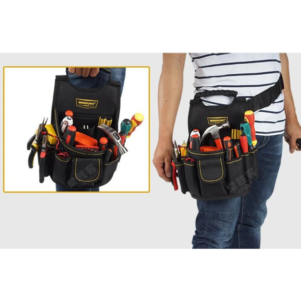 ELECTRICIAN MAINTENANCE TOOL WORK POUCH BAG DOUBLE THICK PVC BASE WATERPROOF
