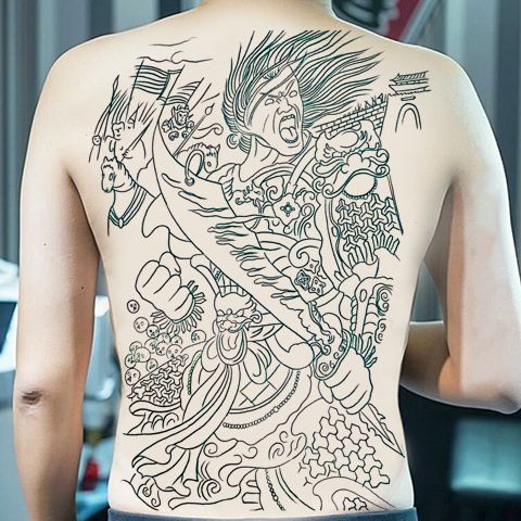 Engel Dämon Flügel Tattoo für Frauen Mann Punk zurück Kunst temporäre Tattoos wasserdichte gefälschte Tattoo dauerhafte Goth Tattoo Aufkleber – Detail 8