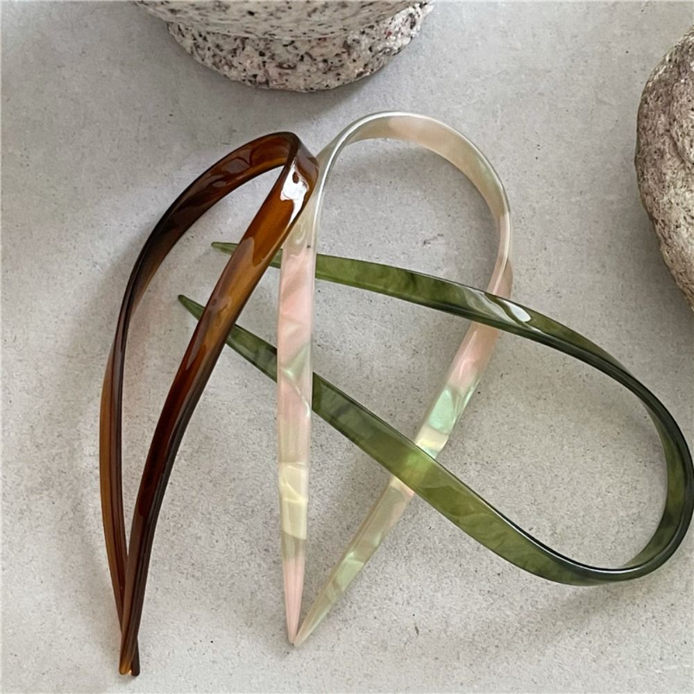 Best of Korean U-shaped Acetate Hair Fork Hair Stick Simple Design Hairpins Women Girls Ponytail Holder Ancient Style Hair Accessories Reviews & Tips