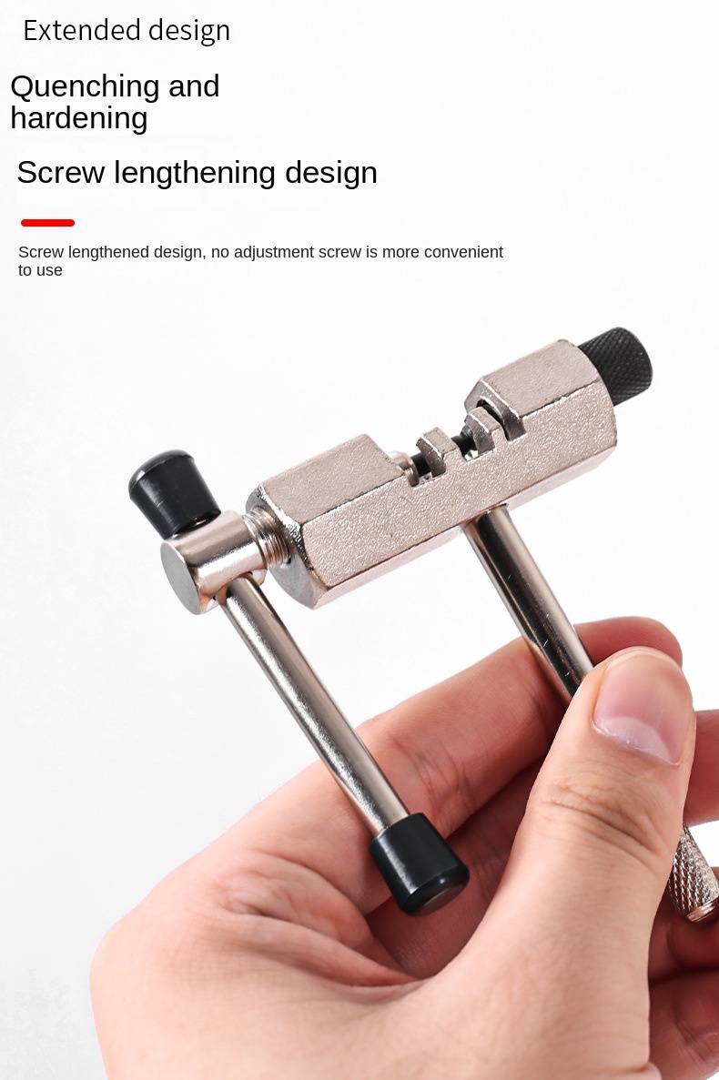 Kettentrenner, Fahrradkettentrenner, Metallwerkzeug zum Trennen von Fahrradketten, zum Reparieren von Fahrradketten, zum Entfernen von Kettenstiften. – Detail 2