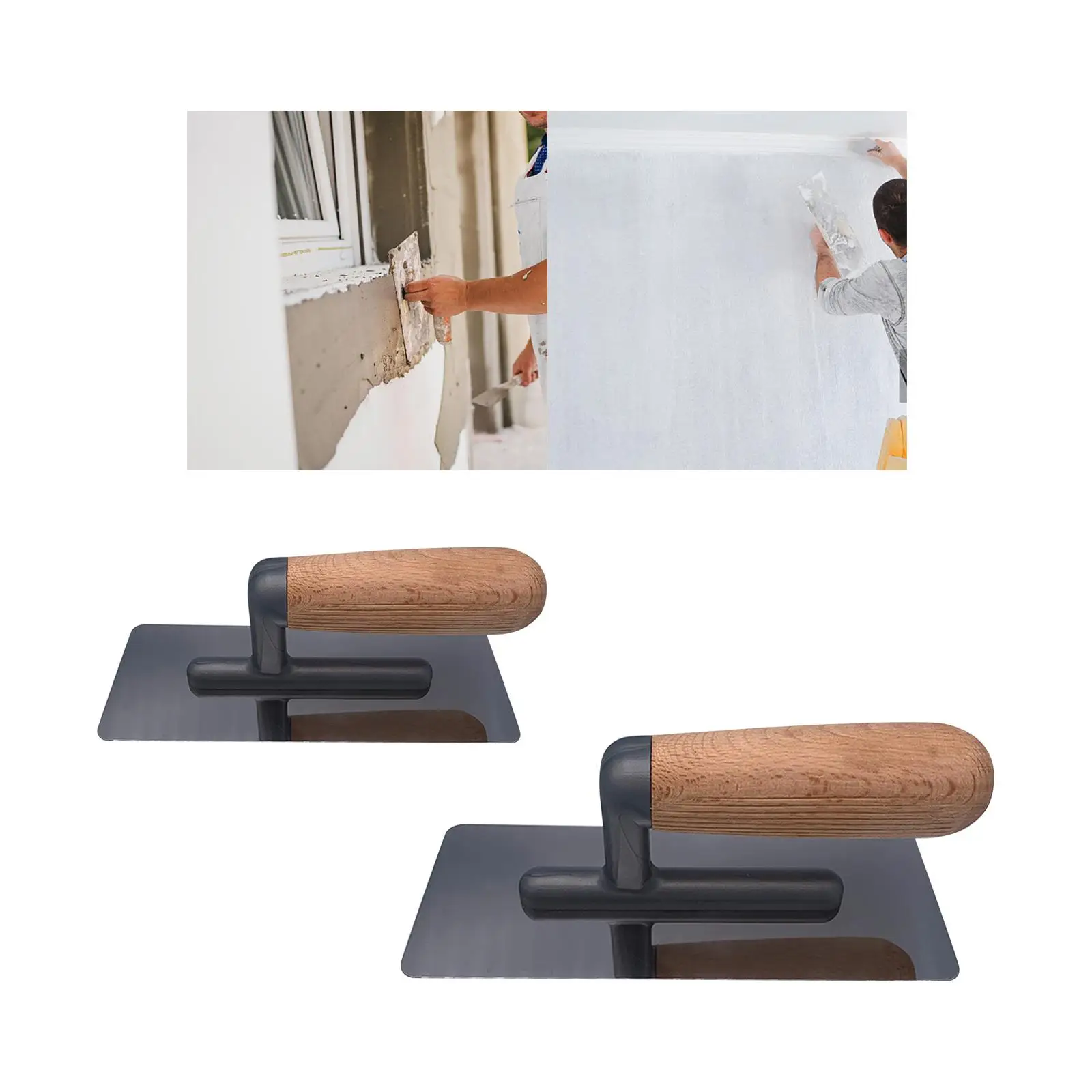 Finishing Trowel Plastering Trowel Flat Drywall Trowel for Stucco Home Decorating Wall Construction Concrete Craftsman