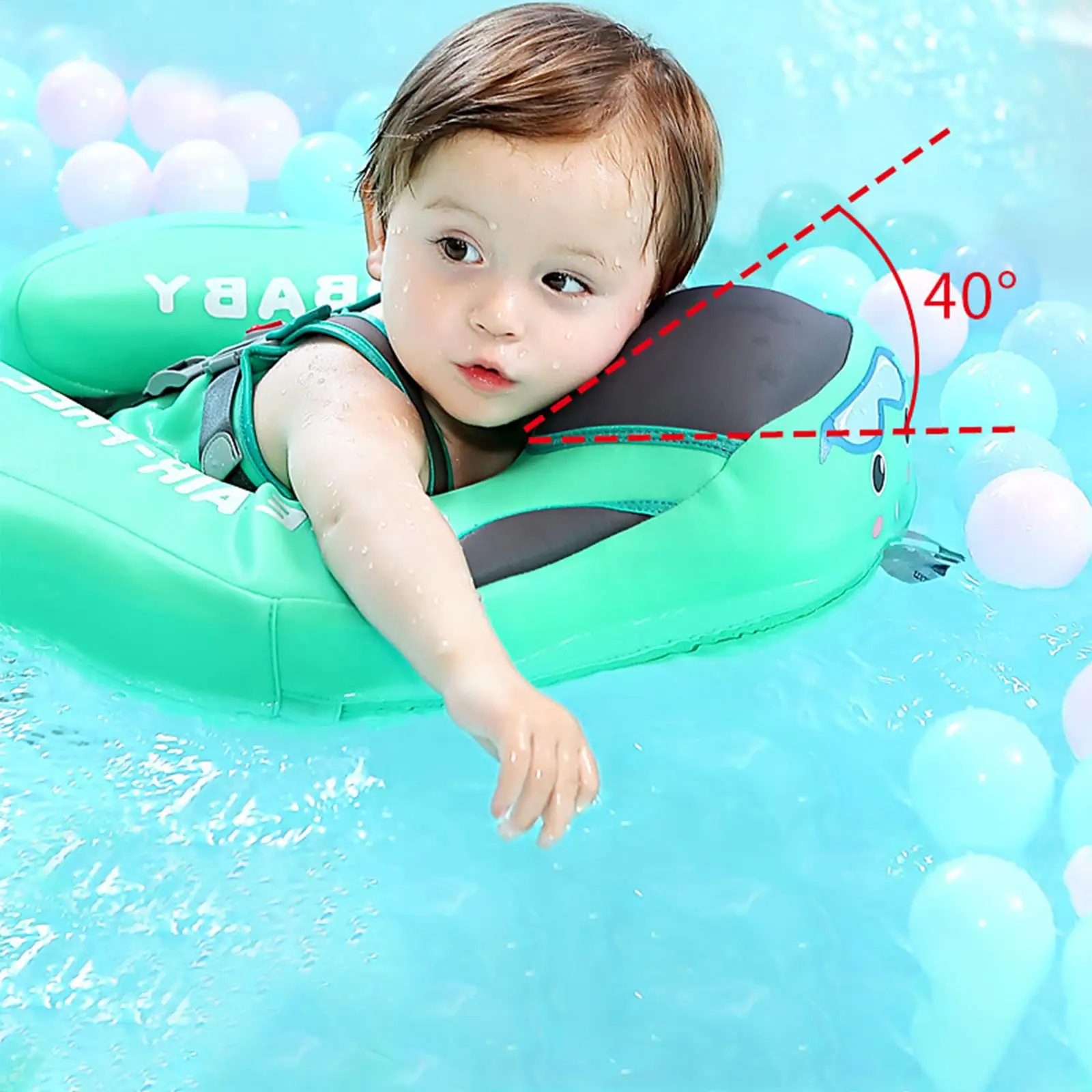 Non-Inflatable Swimming Rings Swimming Pool Float Rings for Newborn Baby Swim Trainer Beach Pool Toys Accessories