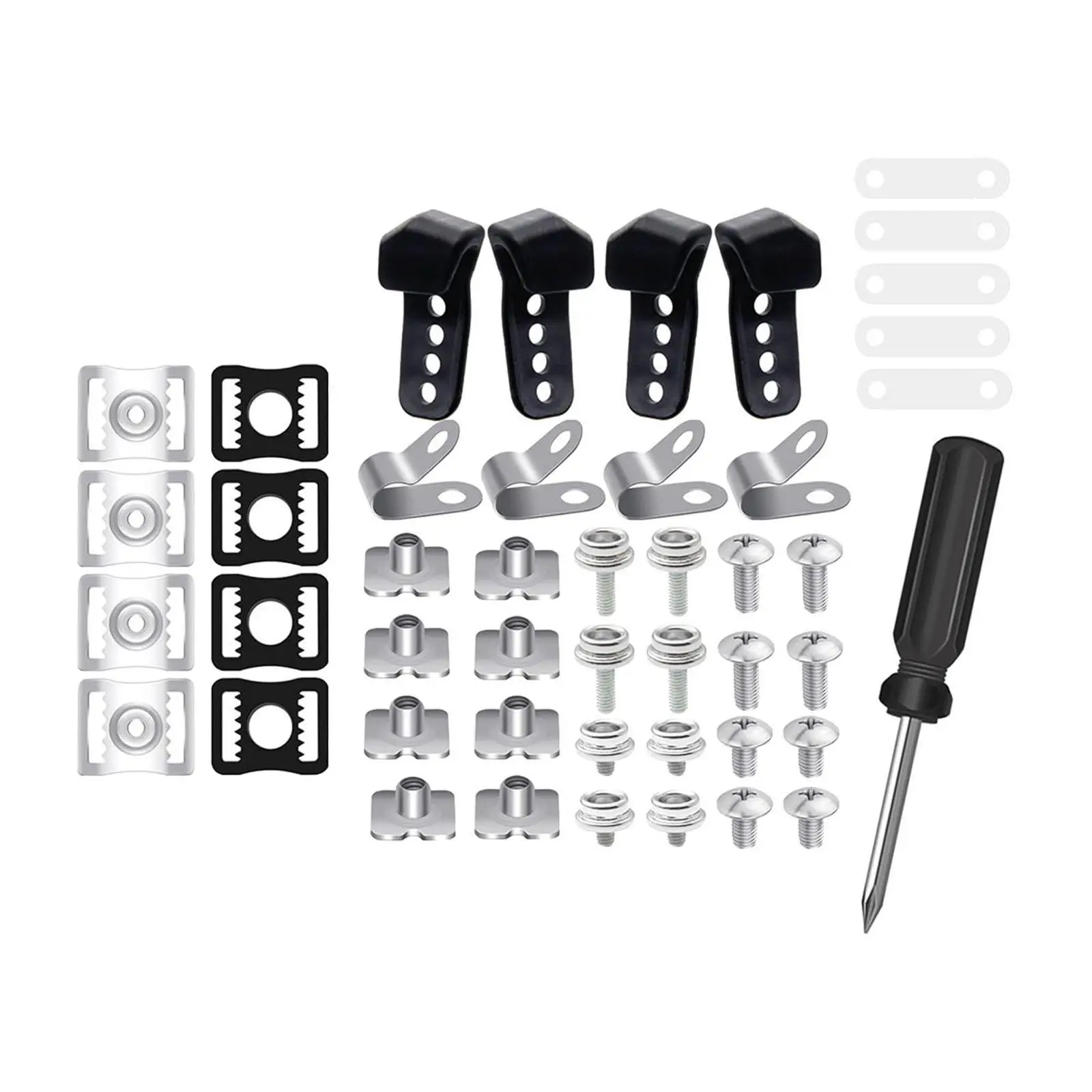 61 Pcs Hockey Helmet Repair Kit Hockey Equipment Chin Buckle Hardware Kit Screws