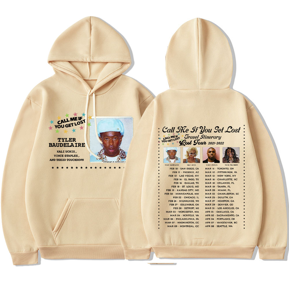 Title 5, Tyler The Creator Hoodies Call Me If You Get Lo...