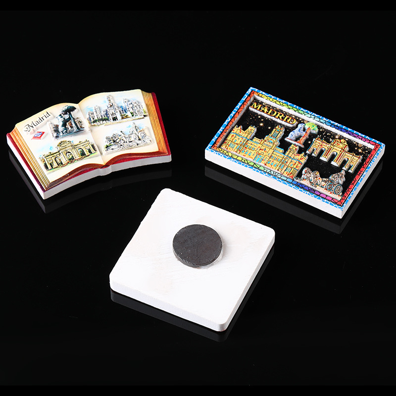 Description Picture 4 of itemTraveling Souvenirs Magnetic Stickers for Fridge Kawaii Home Decoration Creative 3D Fridge Magnets Madrid Traveling Souvenirs