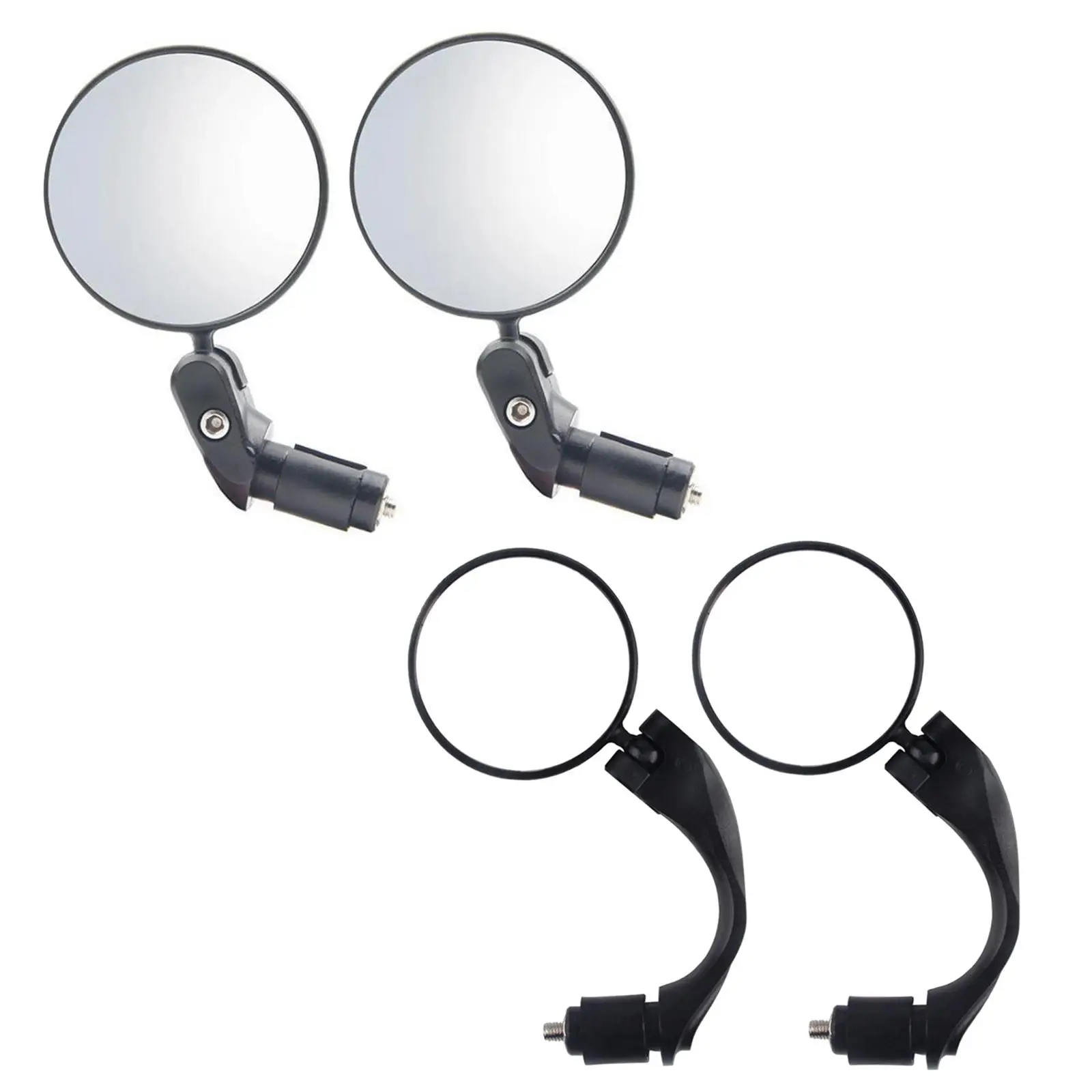 2x Bike   Convex Mirrors MTB Mountain Reflector Bicycle  Scratch Resistant