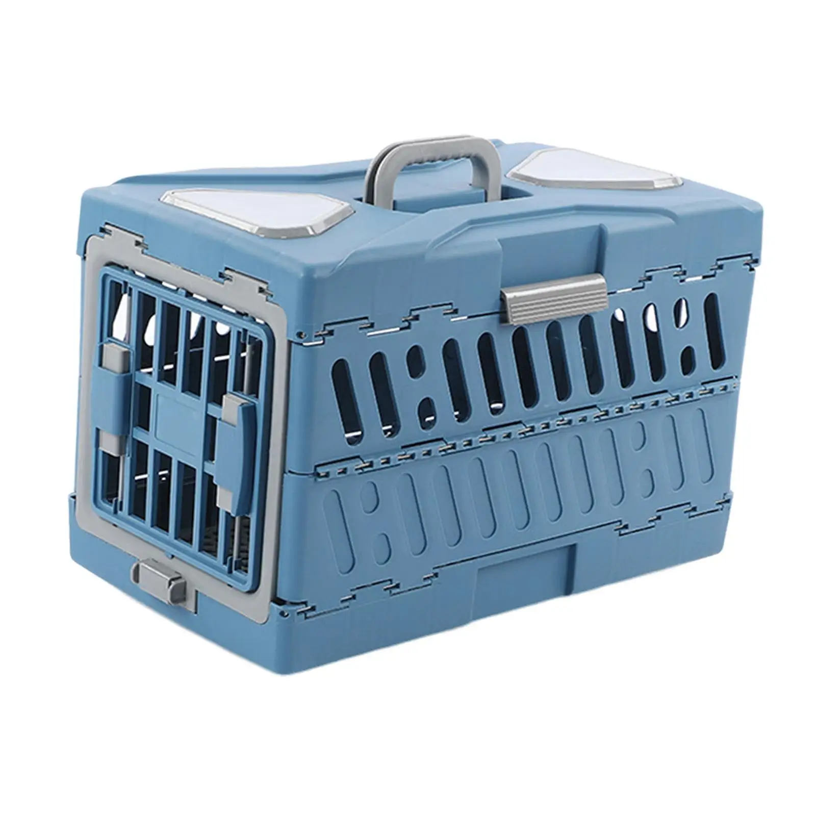 Collapsible Puppy Crate Cat Travel Cage Breathable Hard Sided Foldable Heavy