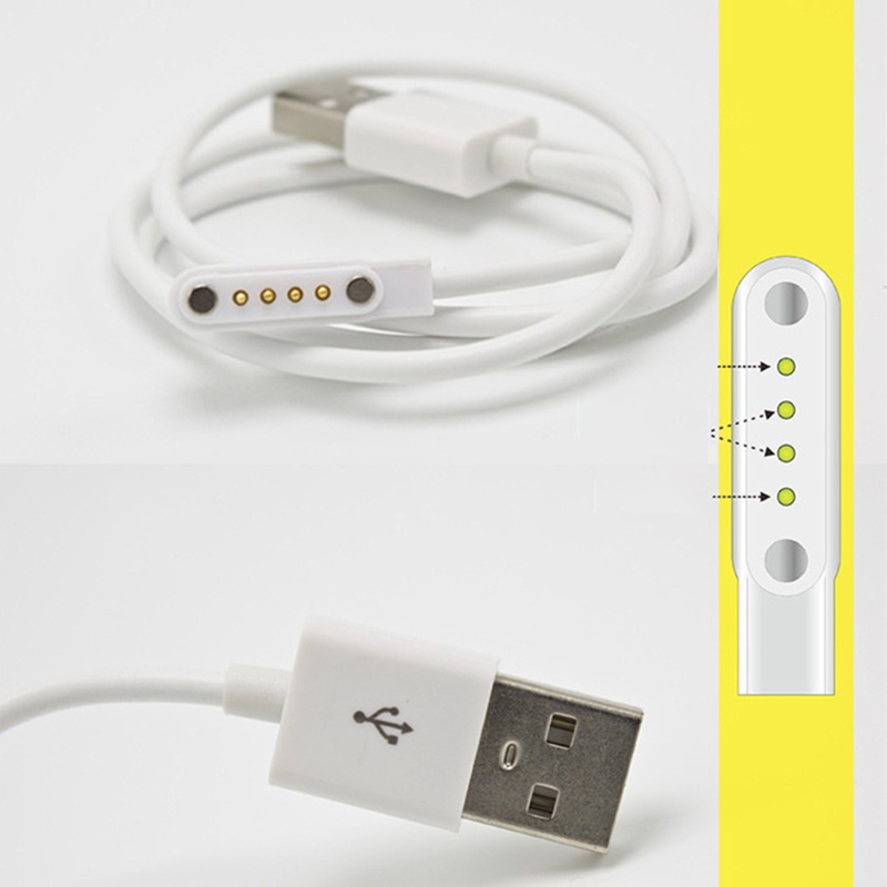 Universelles Ladekabel 4-poliges Magnet kabel für Smartwatch gt88 gt68 kw08 kw18 kw88 kw98 Stromkabel – Detail 1