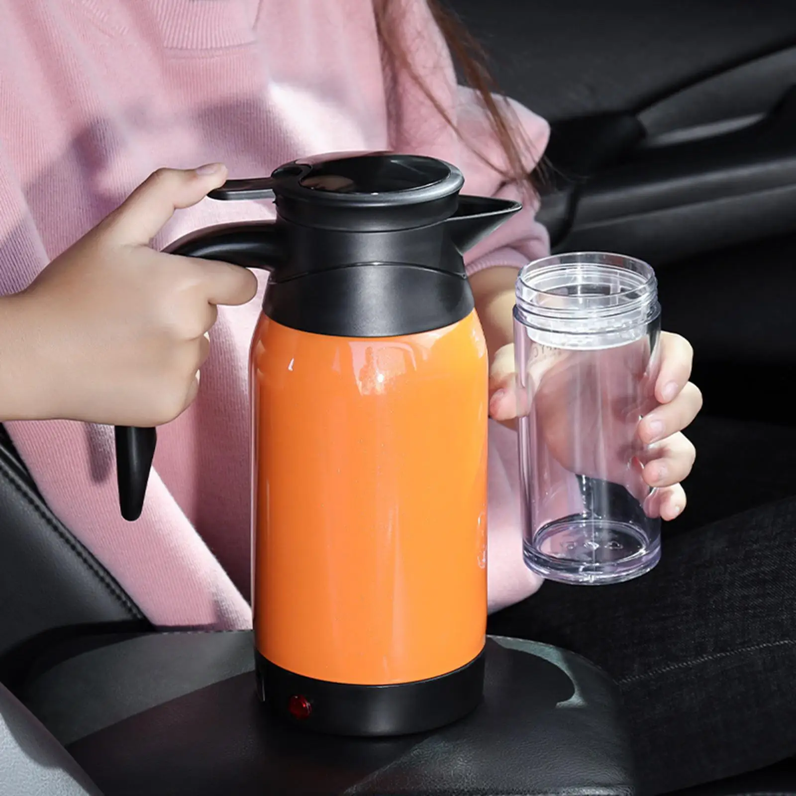 Electric Car Kettle 1000ml Heated Water Cup Fits for Camping Boat