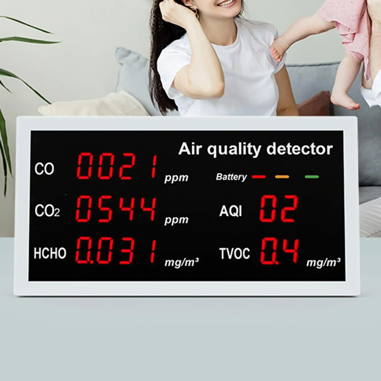 Portable Air Quality Monitor, Measure  Multi-Function  Gas , , Meter for Carbon Dioxide Home