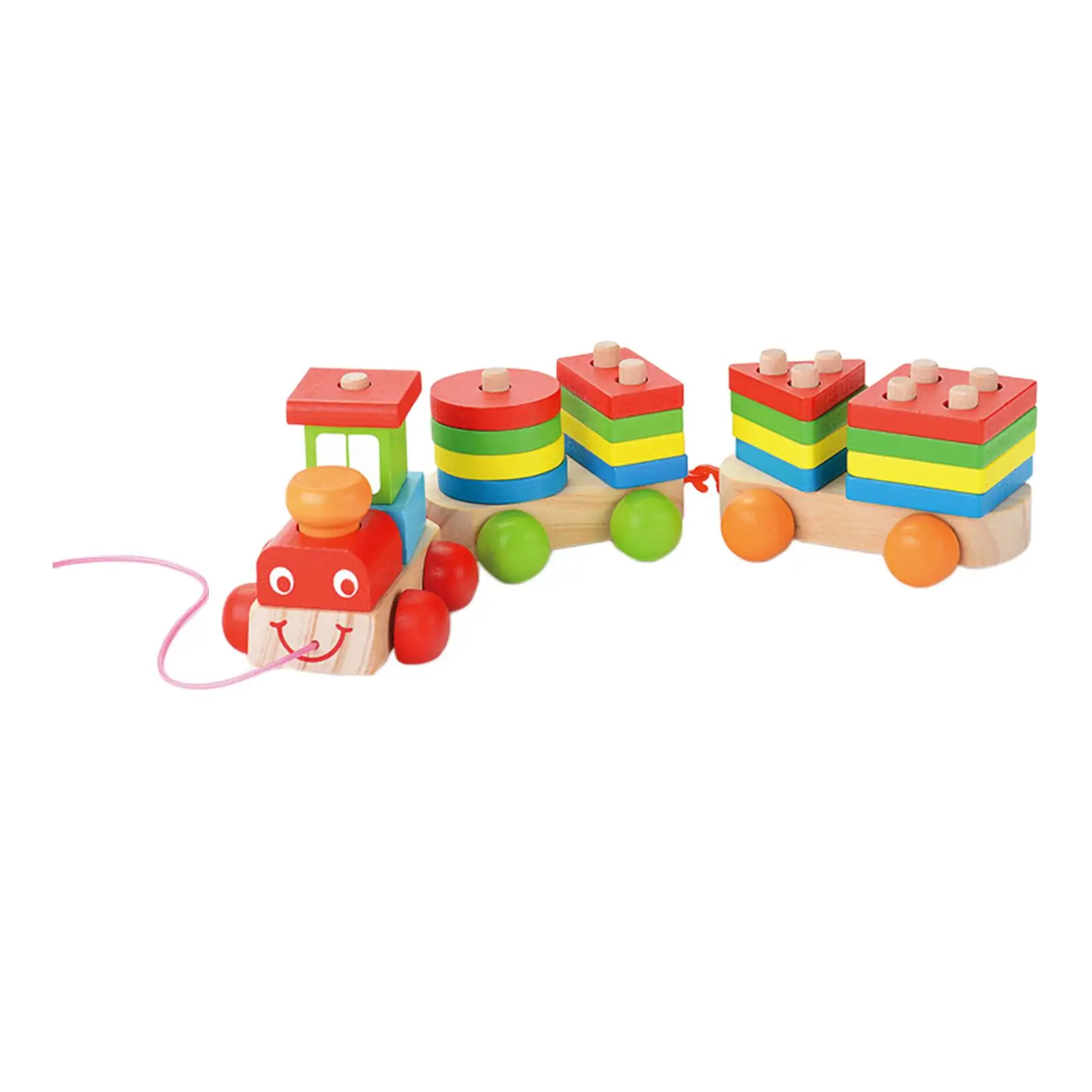 Wooden Sorting Stacking Montessori Toys Matching Puzzle Stacker for Kids Boy