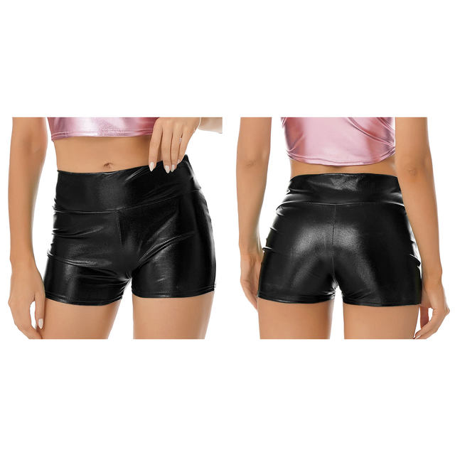 Sexy Faux Leather Mini Metallic Camisole Crop Top In For Women Perfect For  Dancing, Nightclubs, And More! From Fashionqueenshow, $19.09