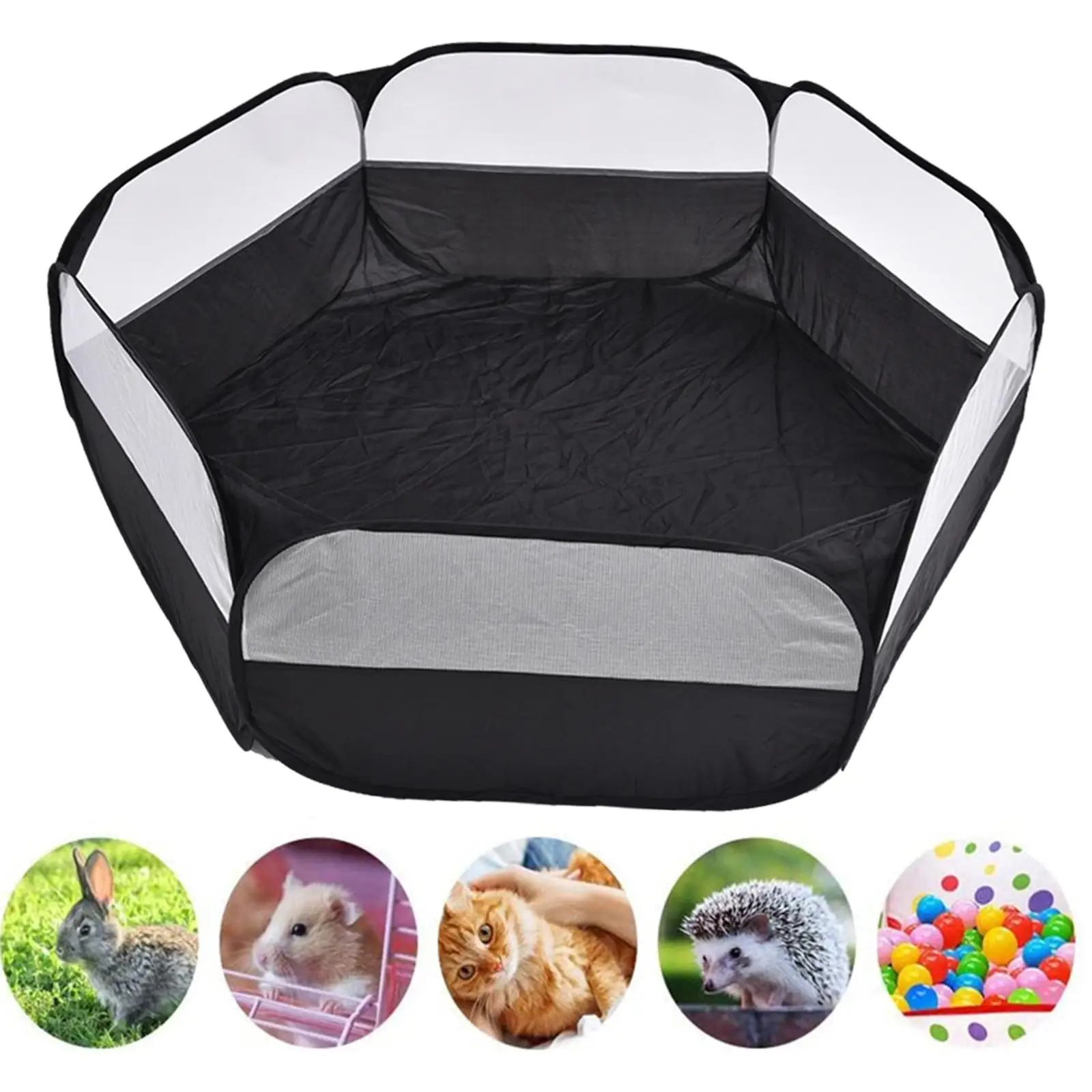 Pet Playpen Yard Fence Puppy Kennel Waterproof for Chinchilla Hamster Bunny Guinea Pig