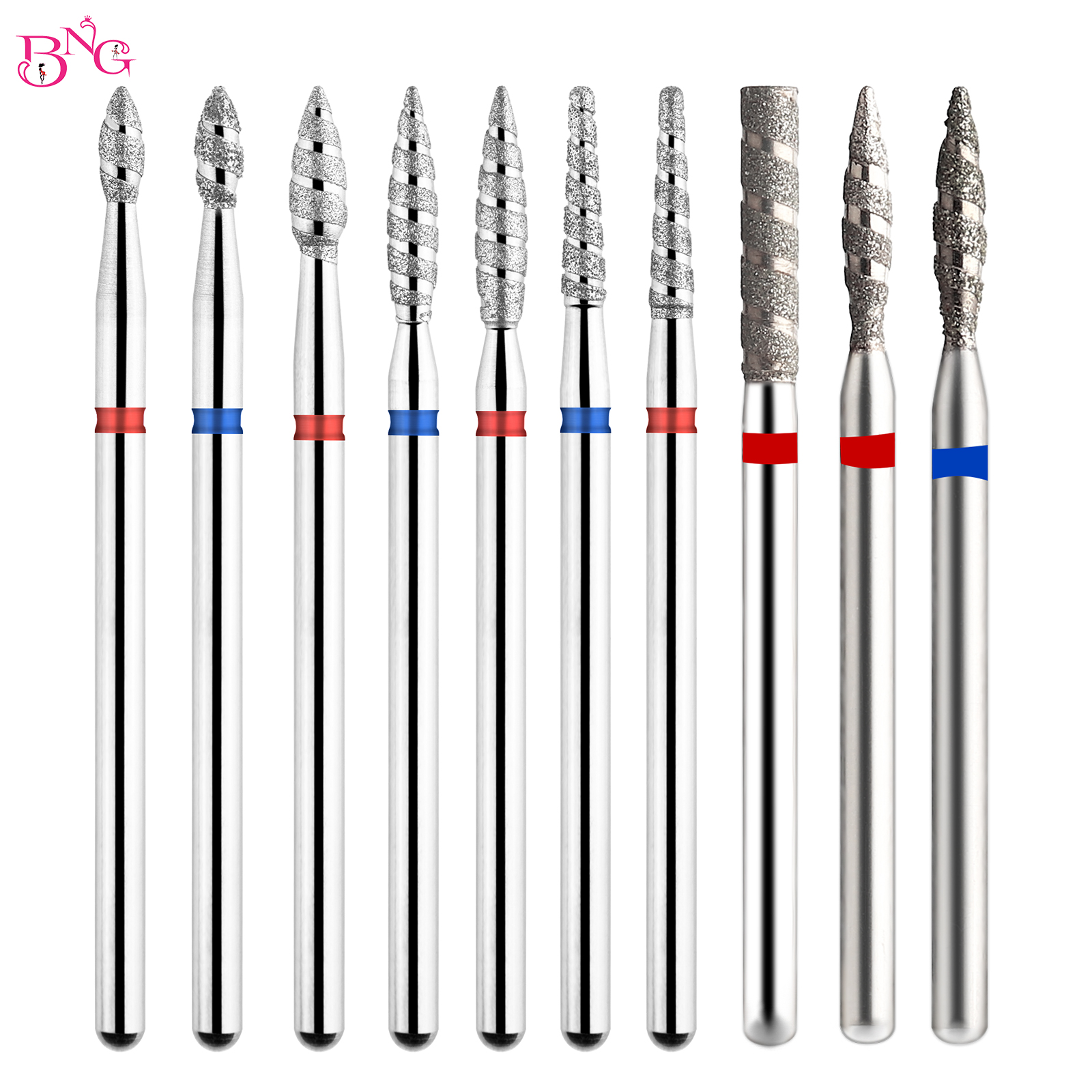 Best of BNG Tornado Flame Nail Drill Bits Diamond Manicure Drill Bits Cuticle Clean Burr Milling Cutter Bits Nails Accessories Tool Reviews & Tips