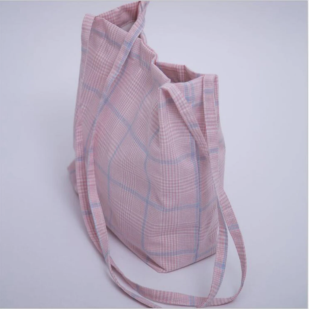 Handheld Cotton Linen Portable One-shoulder  Lunch Bags Travel Picnic