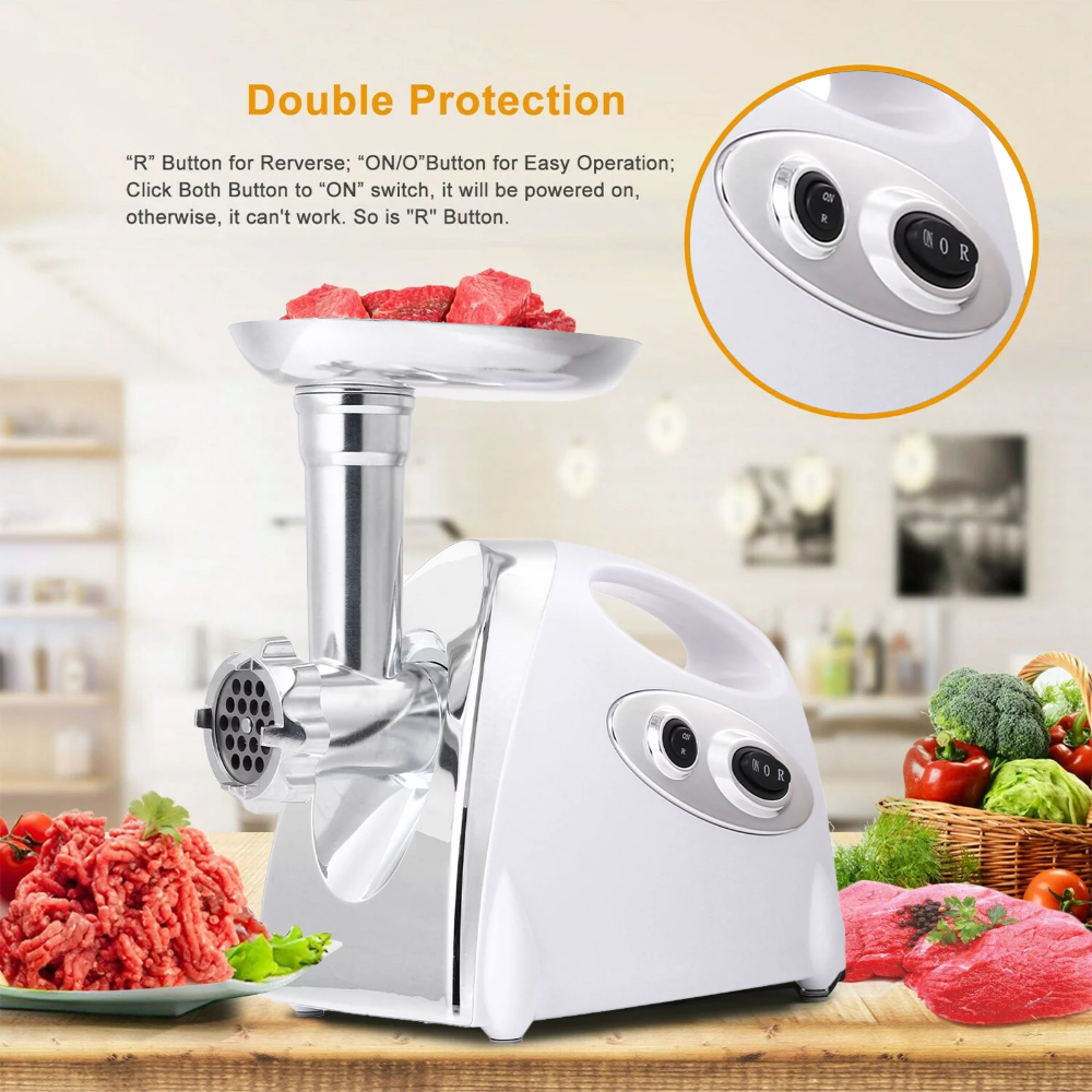 Title 3, SUGIFT 1200W Electric Meat Grinder with Sausage...