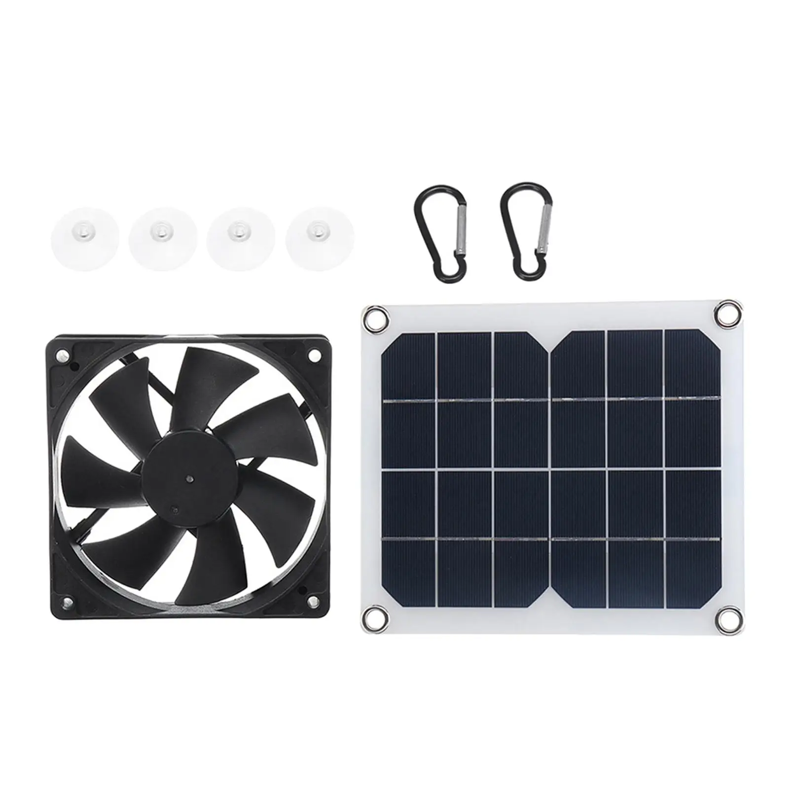 Mini Solar Panel Exhaust Fan Multipurpose Ventilator Portable Lightweight 10W 6V Easy to Install for Car Farmhouse Garage RV