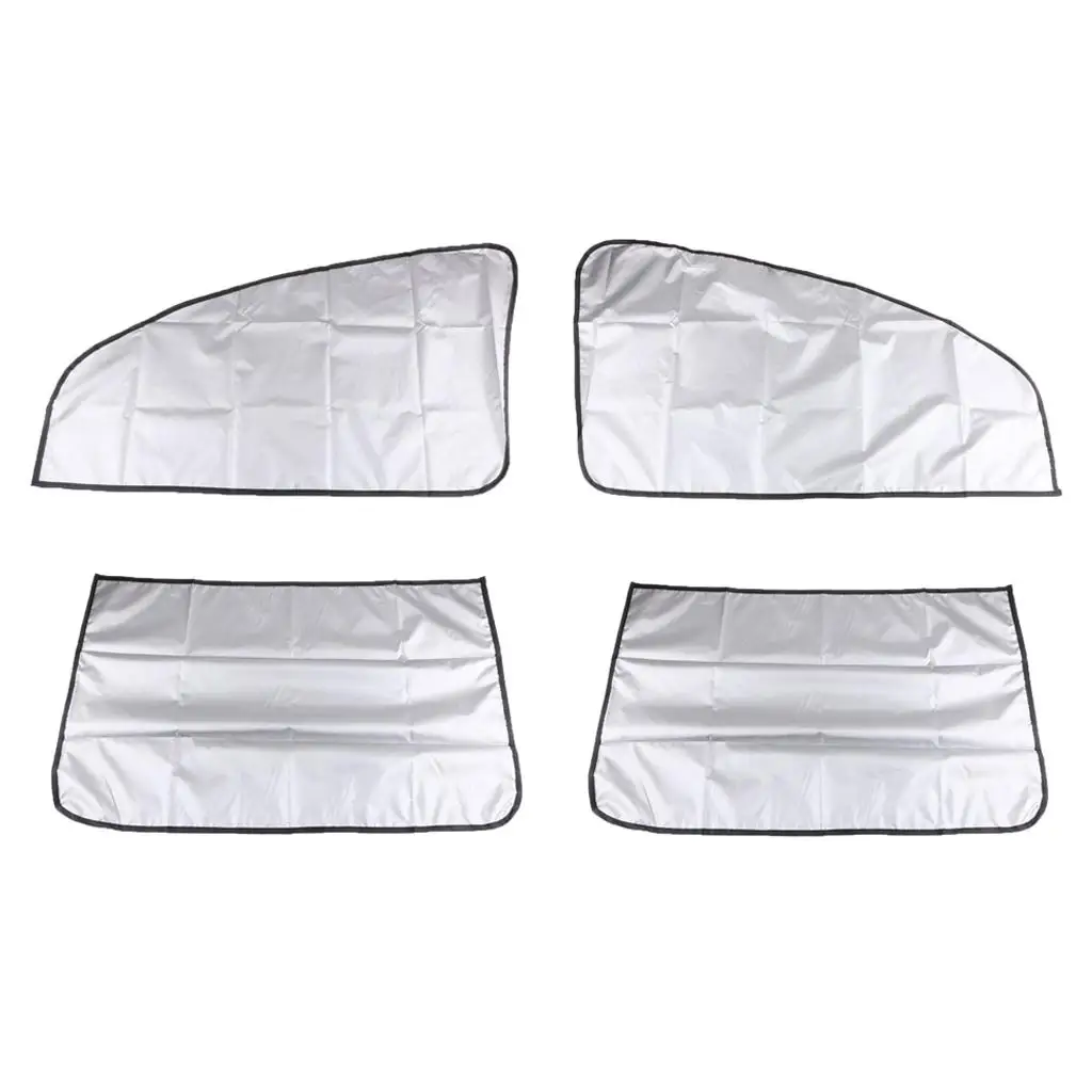 2 Pairs Sun Protector Cover for Car Oblique Side Windows