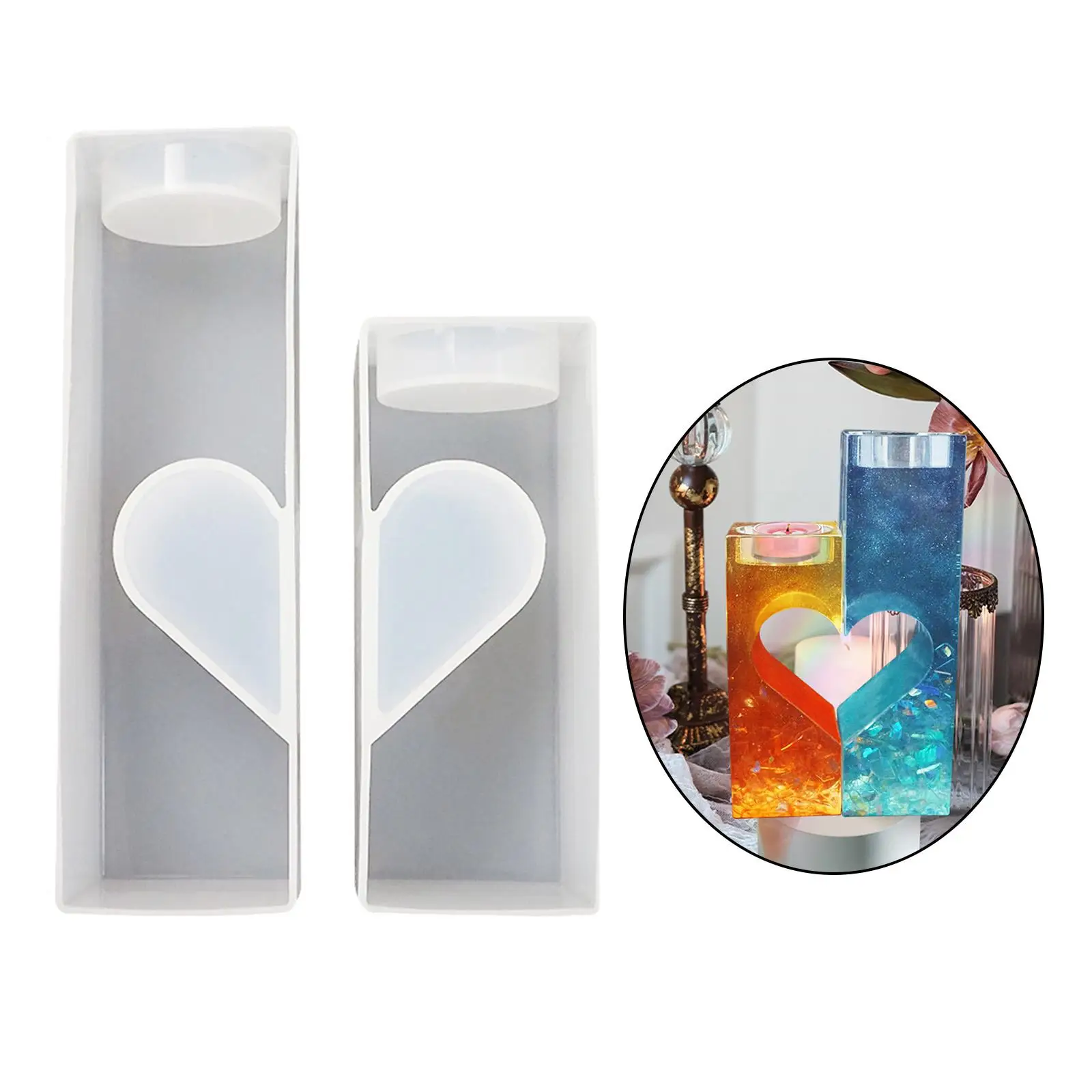 Silicone Candle Holder  Epoxy Casting Candlestick  Making DIY Trinket Container Home Decoration