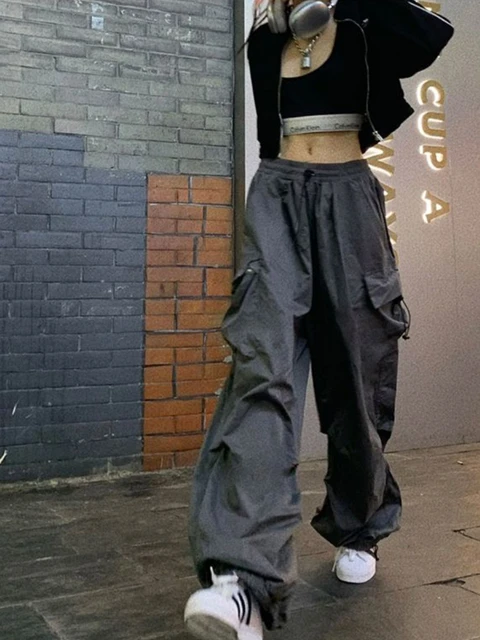 Multi-pockets Cargo Pants For Women Ulzzang Baggy Bf Design All-match Chic  Streetwear Sporty Unisex Minimalist Cool New Fashion - Pants & Capris -  AliExpress