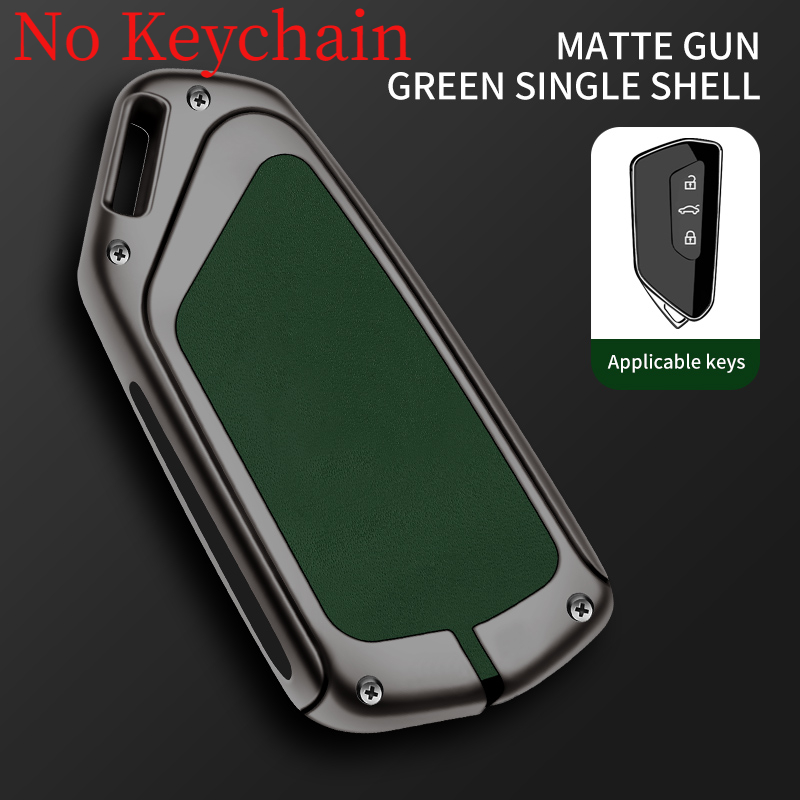 Custodia per chiave auto in pelle metallica Shell per VW Volkswagen Golf 8 MK8 per Skoda Octavia A8 SEAT Leon MK4 2022 custodia protettiva Fob 19 Custodia per chiave auto in pelle metallica Shell per VW Volkswagen Golf 8 MK8 per Skoda Octavia A8 SEAT Leon MK4 2022 custodia protettiva Fob - S304e491760334480a9b6b78592272f83F