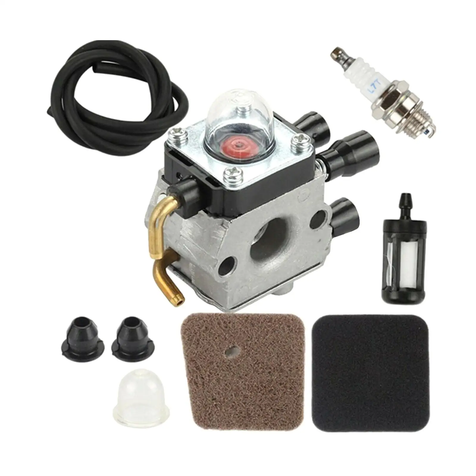 Carburetor with Air Filter Fuel Line Kit Parts for Stihl FS45 FC55 FS55R