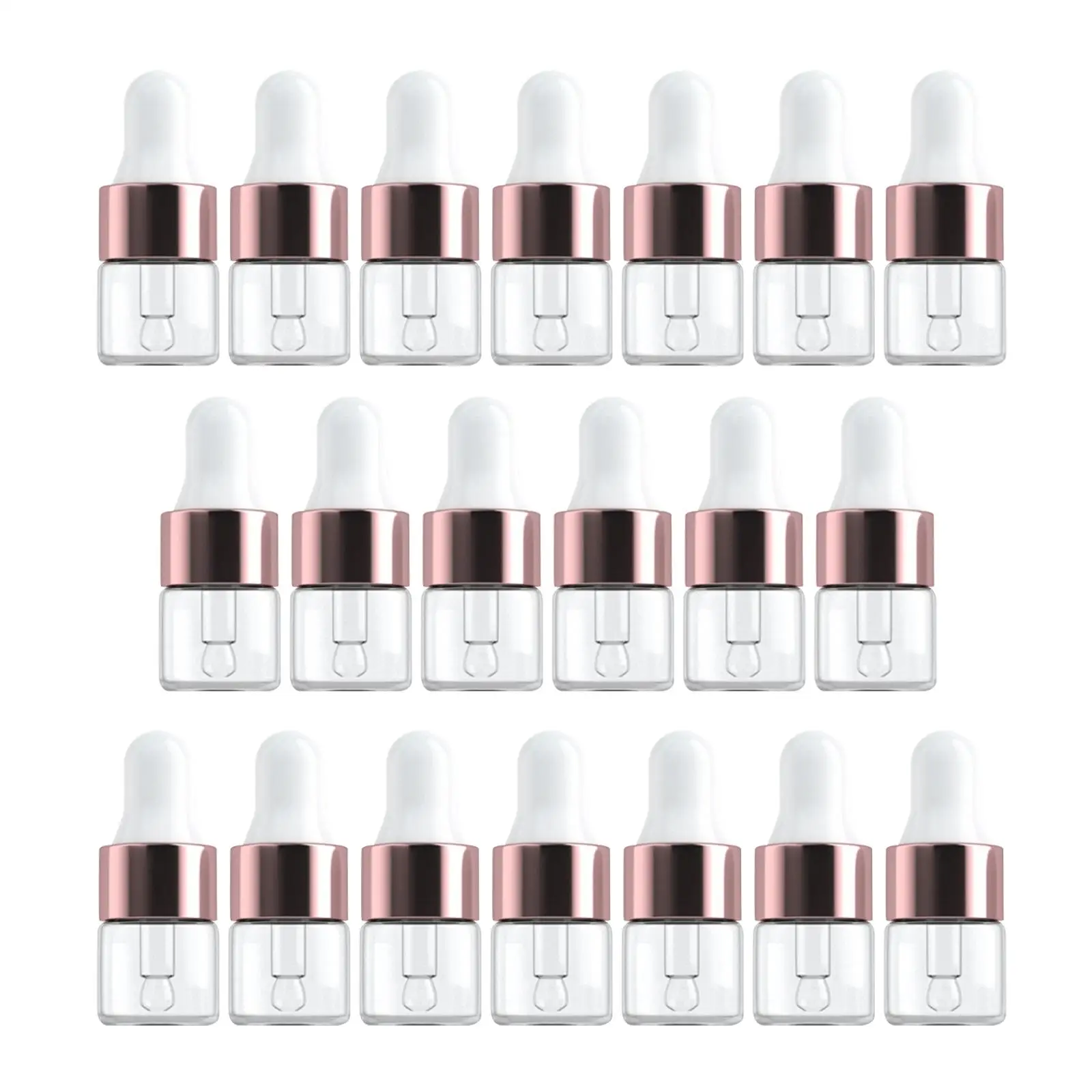 20Pcs Dropper Bottles with Caps Tip Applicator Containers Dropper Essential Oil Bottles for Eye Liquid Dropper Sample Travel