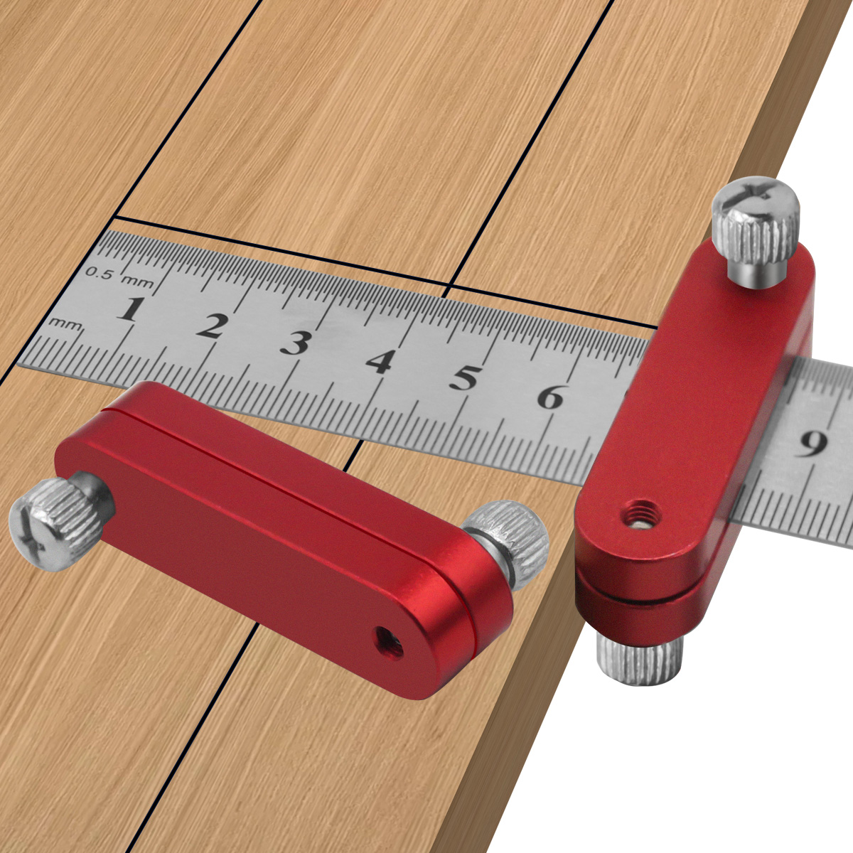 Lineal Position ierungs block, Holz bearbeitungs linie Locator Stop Block Limit Position ierungs block Richt vorrichtung Einstell block Schreiber – Detail 1