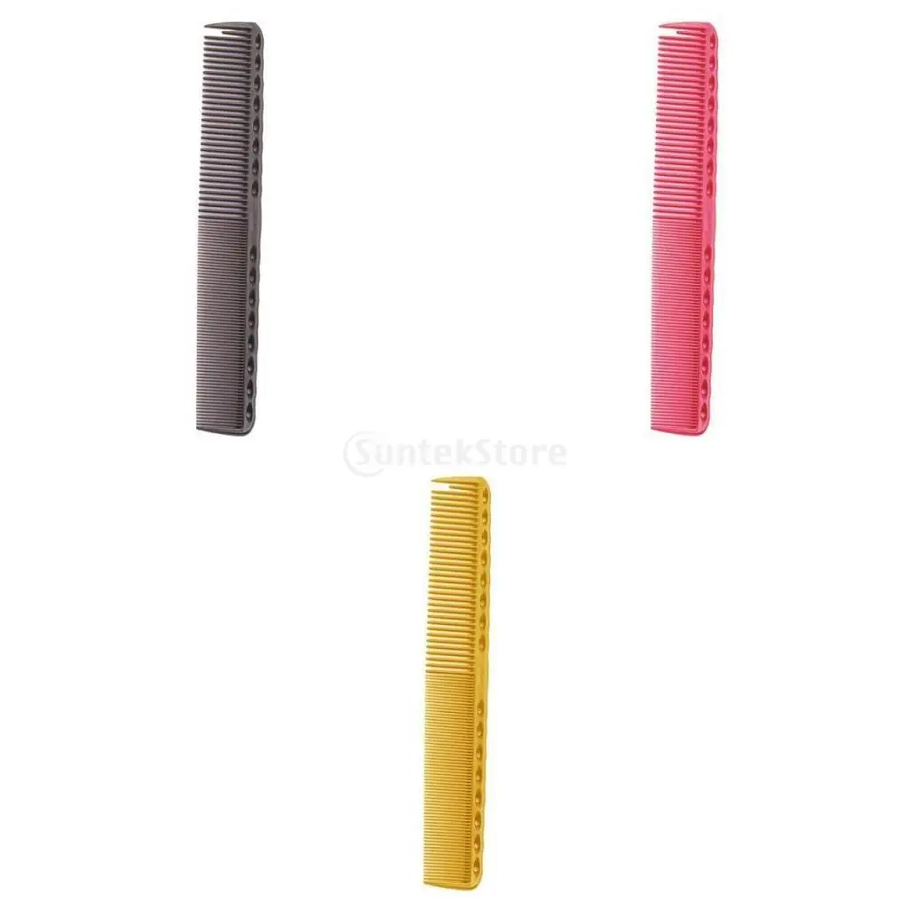 3x Barber Hairdressing Comb Hair Cutting Styling Anti-static