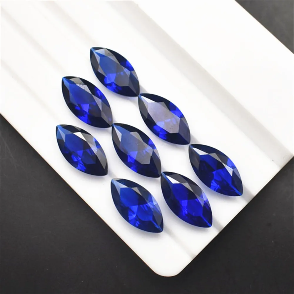 Высококачественный драгоценный камень из синей шпинели с огранкой маркиза,граненый яркий синий шпинель, драгоценный камень, подходит для восковоголитья BS040