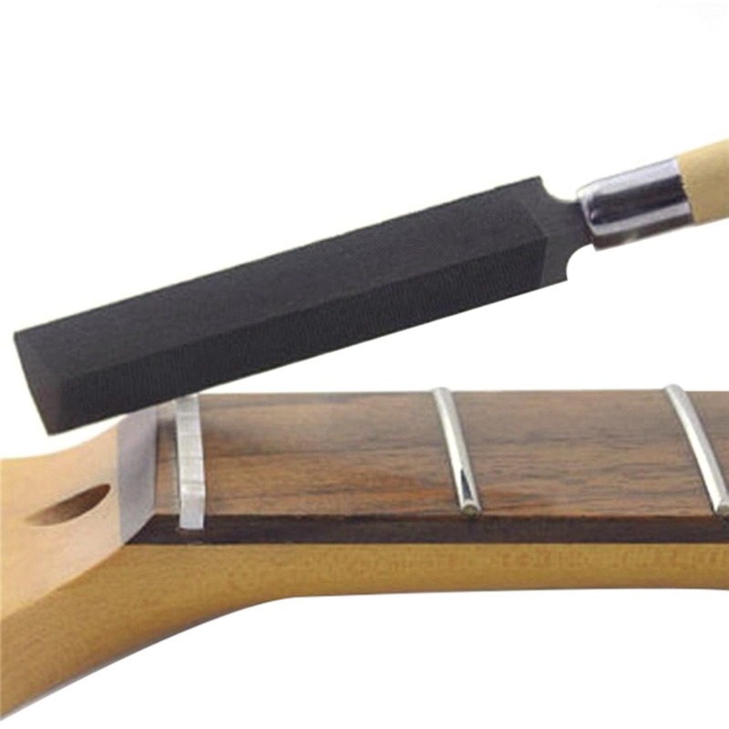 1PC Tragbare Gitarre String Kissen Schleifen Datei Gitarre Mutter Datei Instrument Loch Slot Datei Gitarre Reparatur, Der Werkzeug – Detail 1