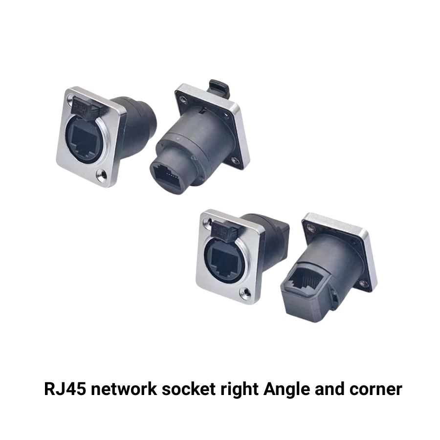Description Picture 3 of itemRJ45 waterproof connector plug,D type panel mount socket ip65 Ethernet connectors